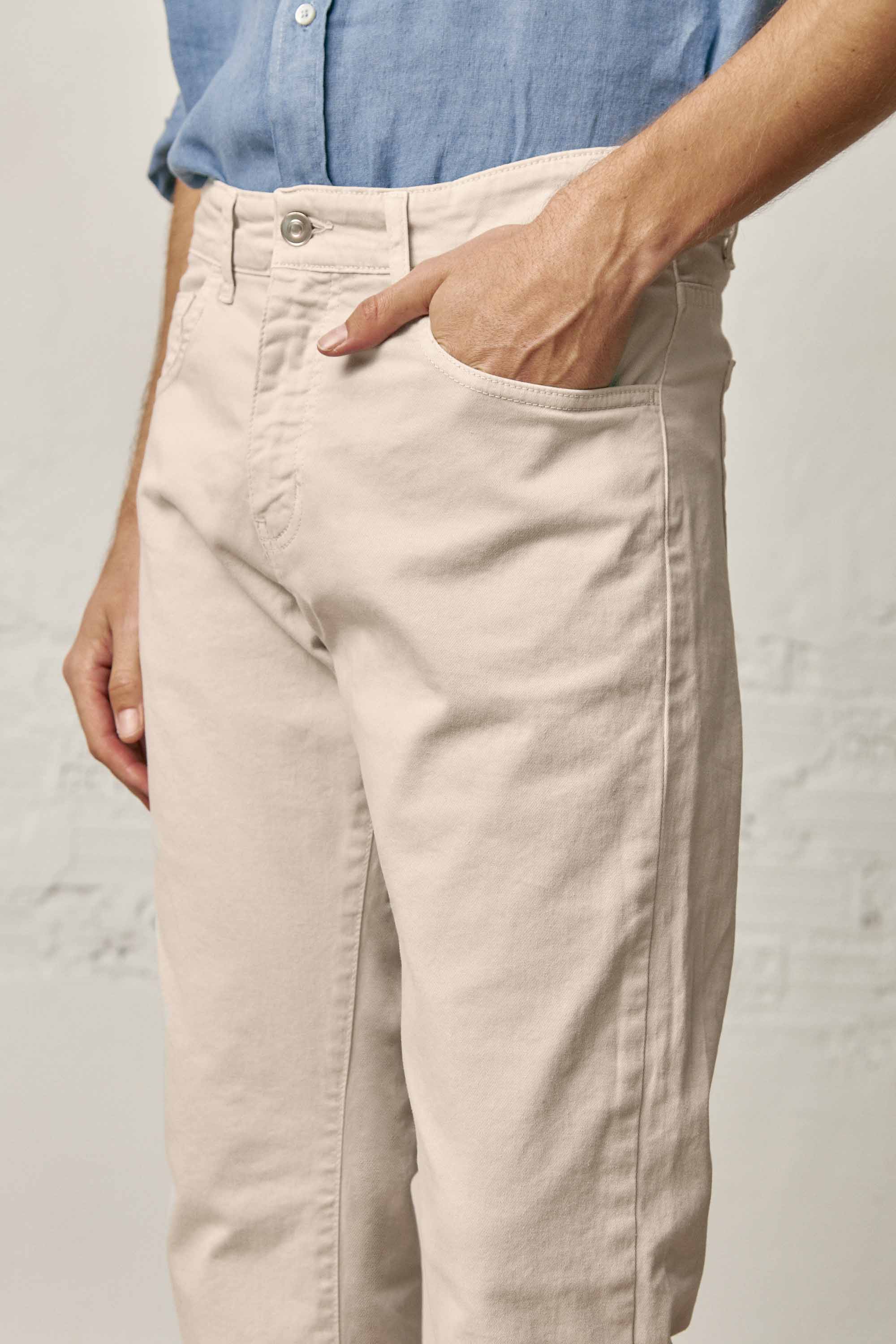Pantalón Cinco Bolsillos - Beige Tostado - Fernando de Cárcer