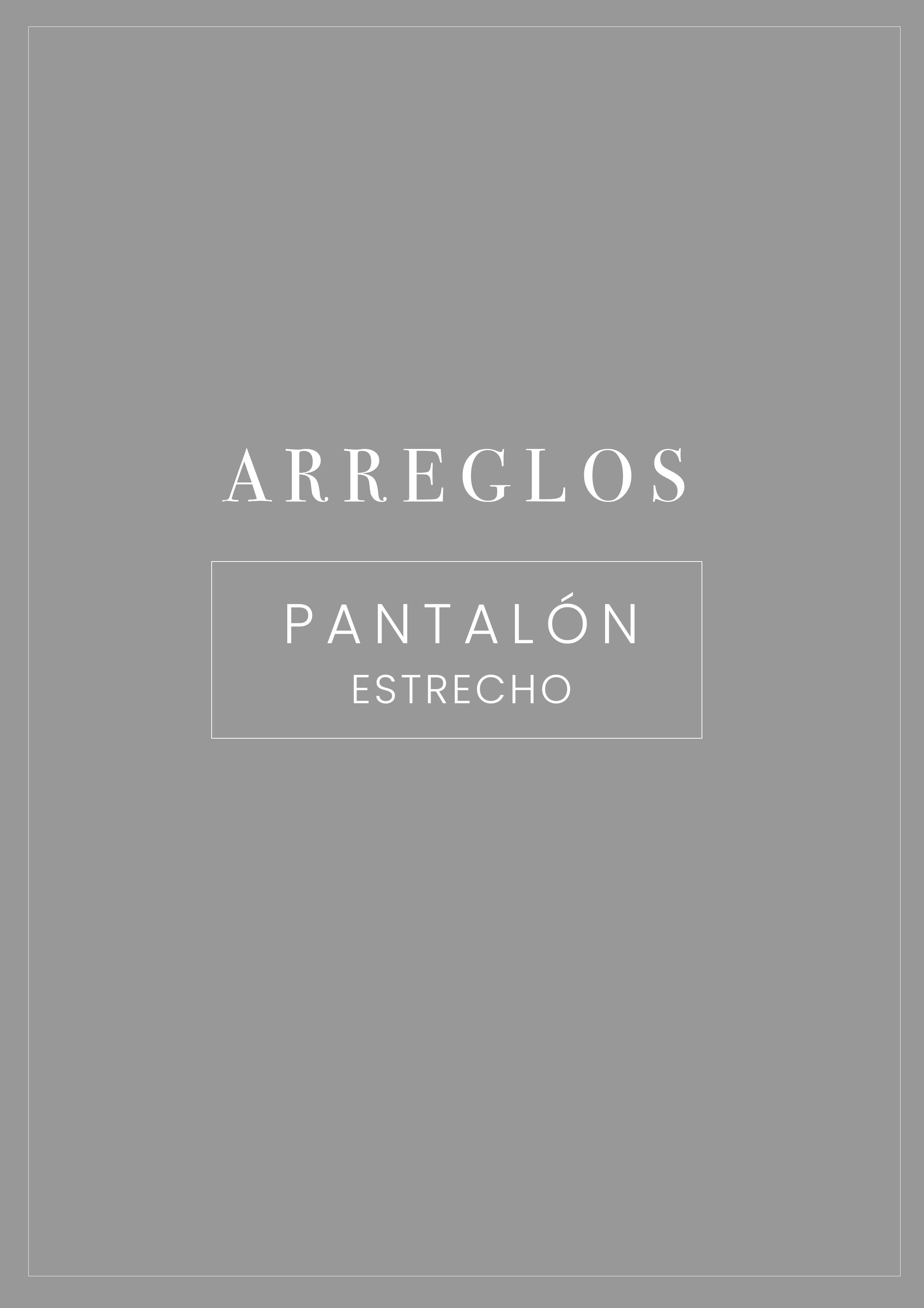 Arreglo Pantalón - Estrecho