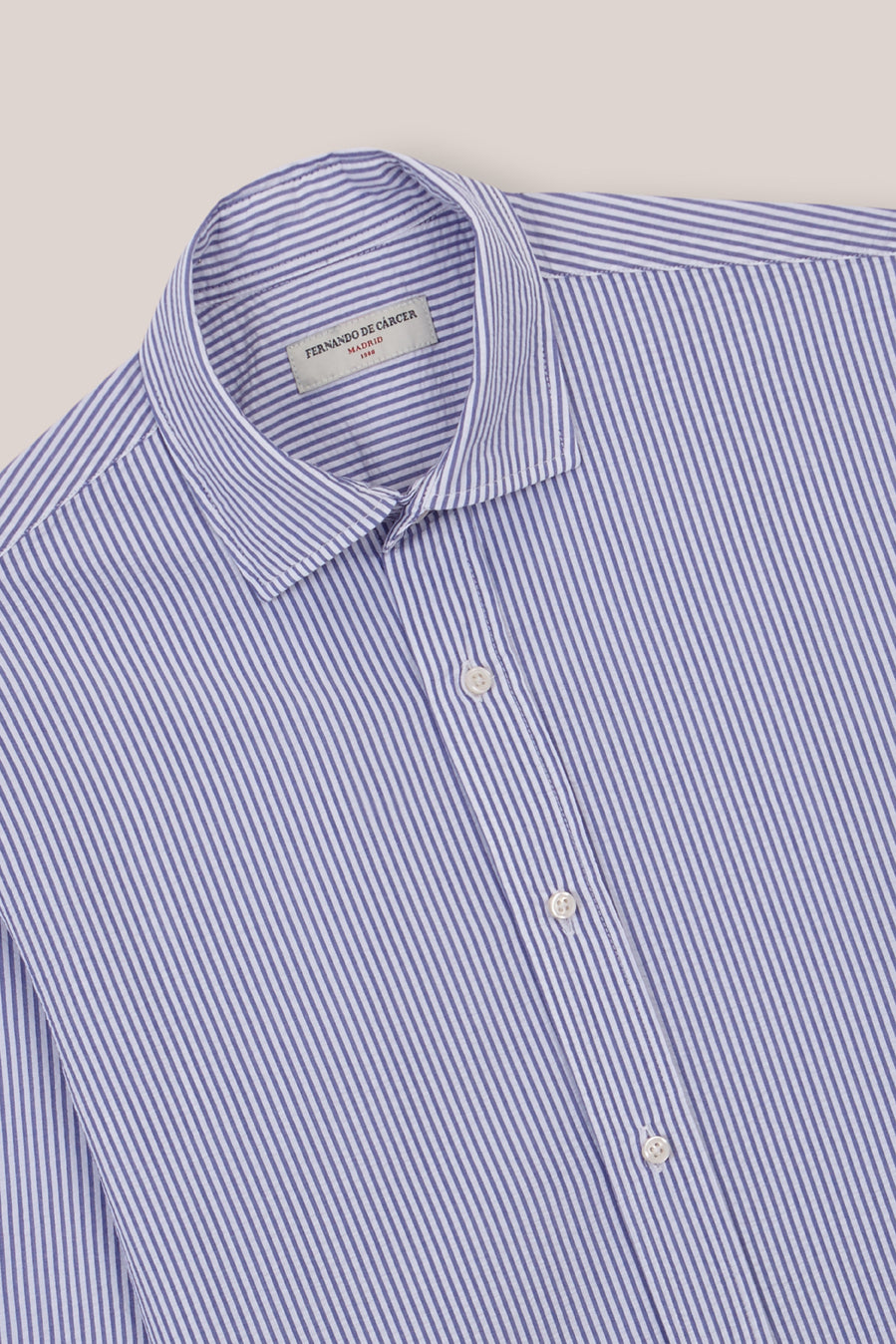 Camisa de Algodón - Rayas Marino - Fernando de Cárcer