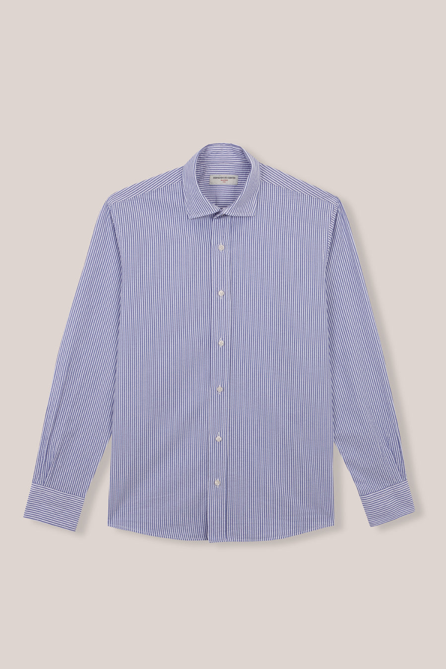 Camisa de Algodón - Rayas Marino - Fernando de Cárcer