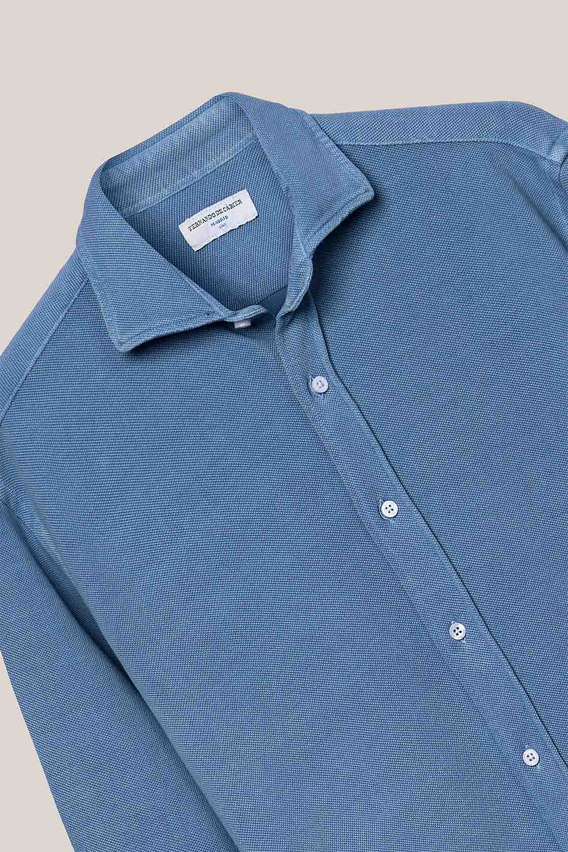 Camisa de Piqué - Azul - Fernando de Cárcer