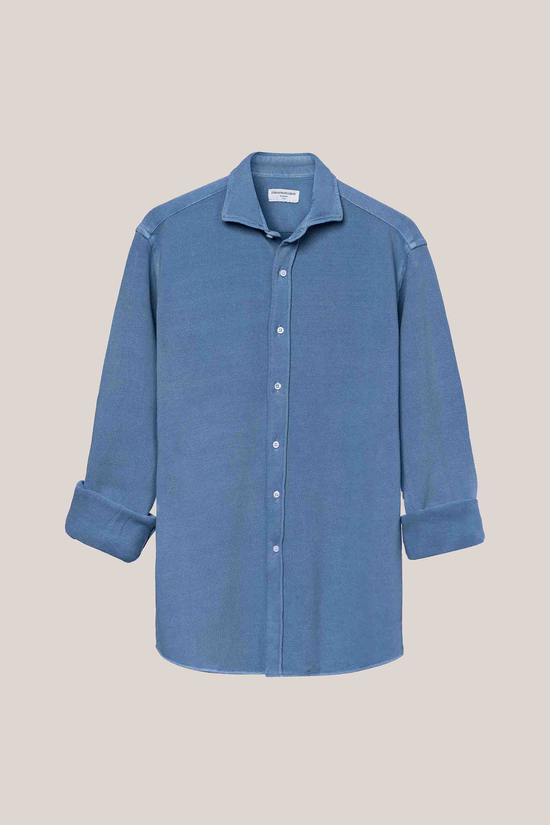 Camisa de Piqué - Azul - Fernando de Cárcer