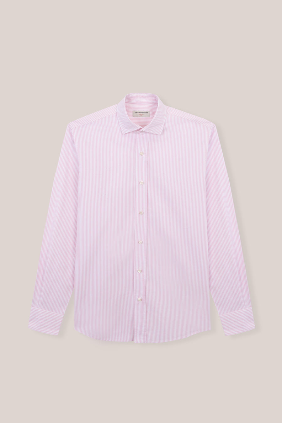 Camisa de Algodón - Rayas Rosas y Blancas - Fernando de Cárcer