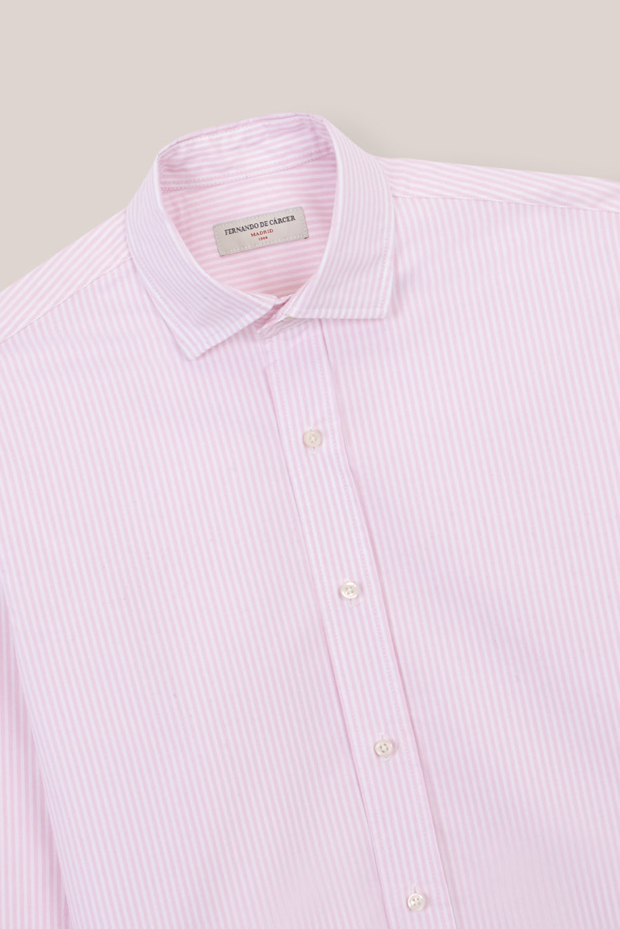 Camisa de Algodón - Rayas Rosas y Blancas - Fernando de Cárcer