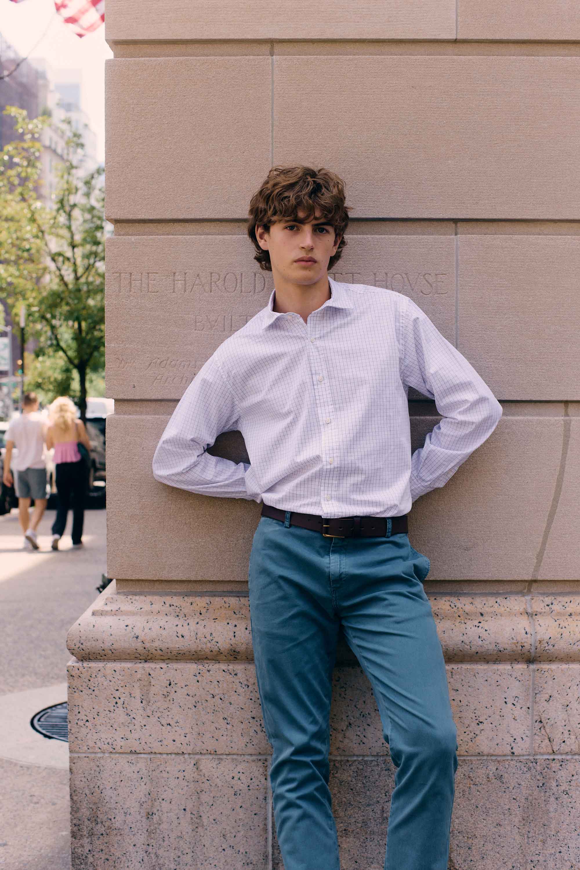 Camisa de Algodón - Cuadros Azul y Rojo - Fernando de Cárcer