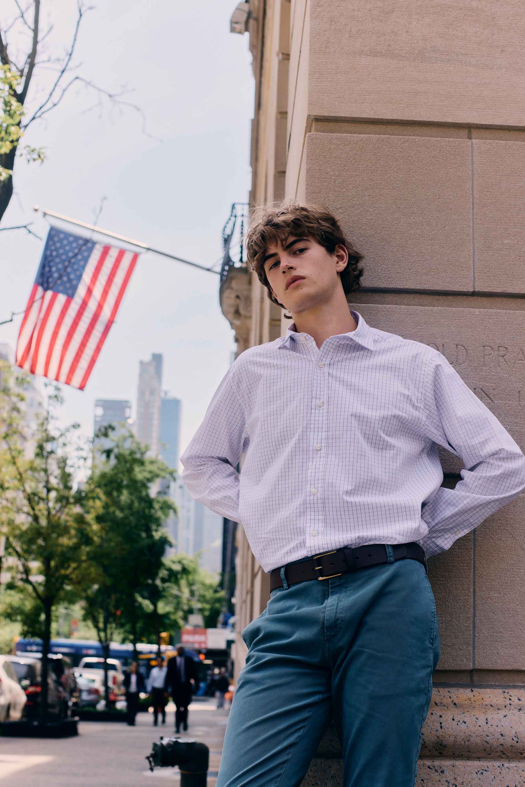 Camisa de Algodón - Cuadros Azul y Rojo - Fernando de Cárcer