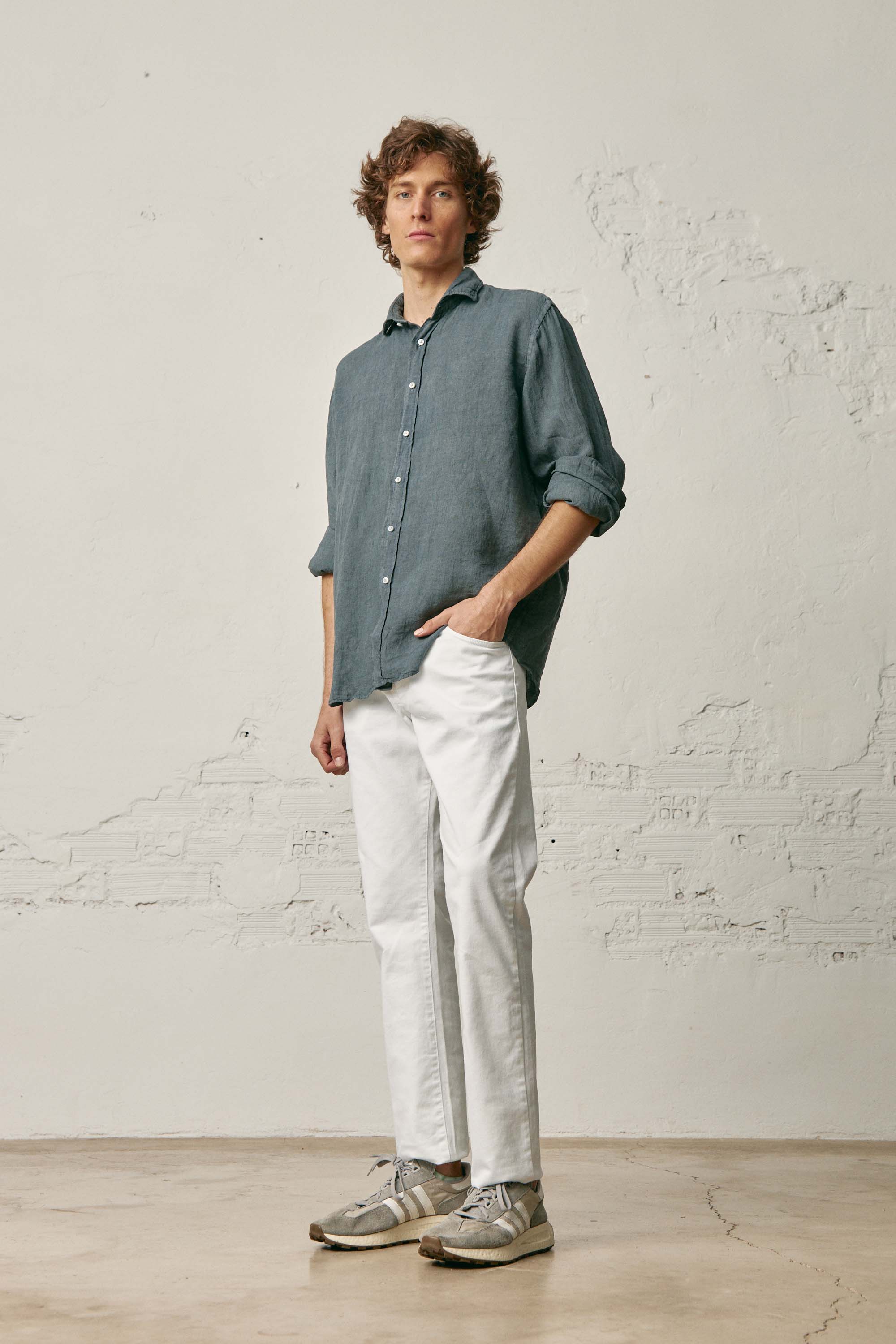 Camisa de Lino - Plomo - Fernando de Cárcer