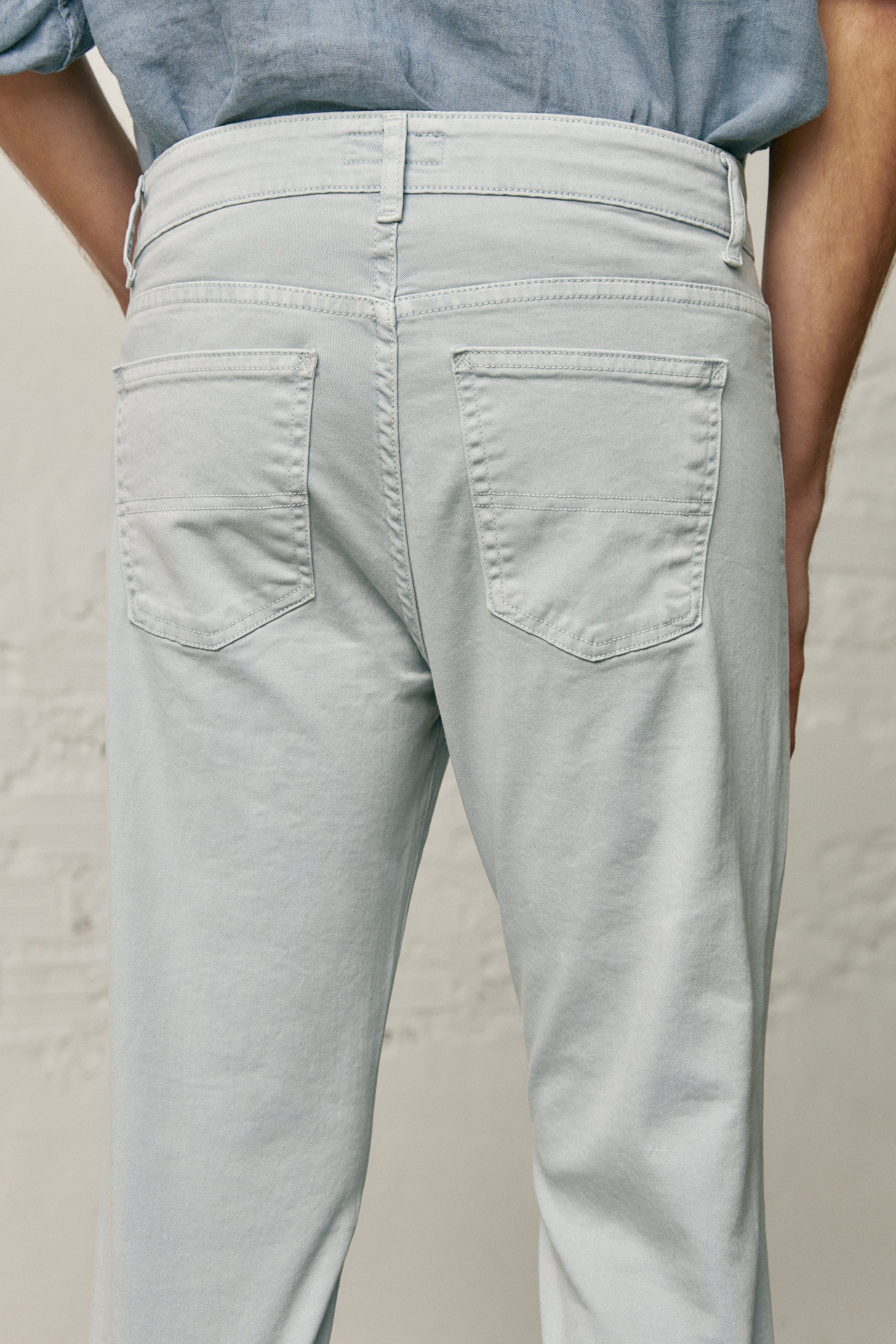Pantalón Cinco Bolsillos - Gris Claro - Fernando de Cárcer