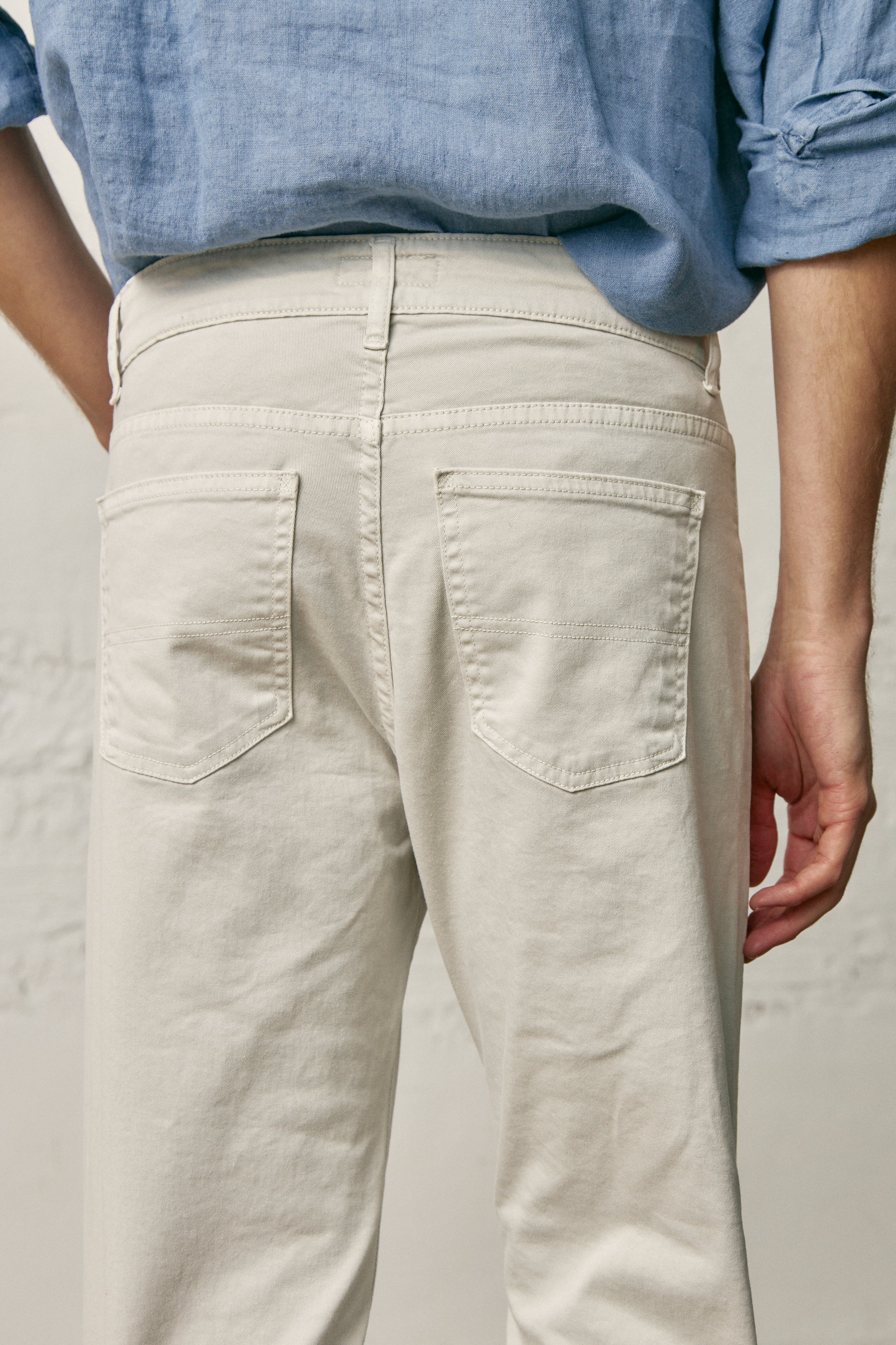Pantalón Cinco Bolsillos - Hielo - Fernando de Cárcer
