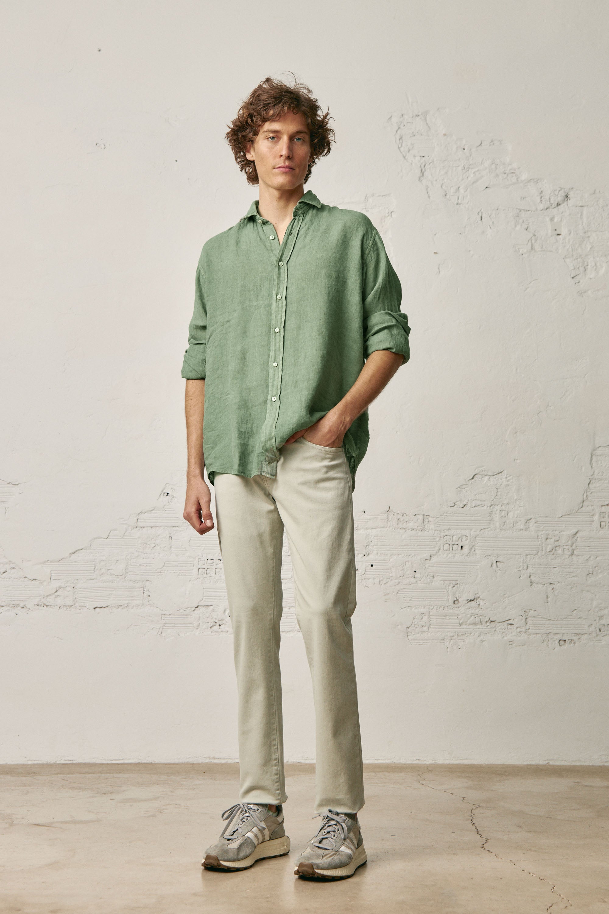 Camisa de Lino - Verde - Fernando de Cárcer