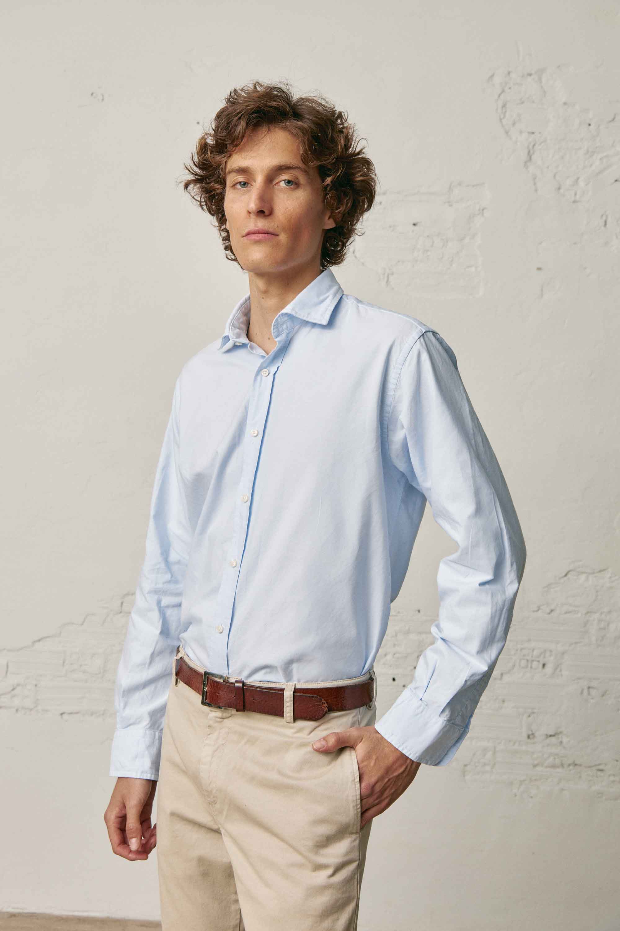 Camisa de Algodón - Oxford Azul - Fernando de Cárcer