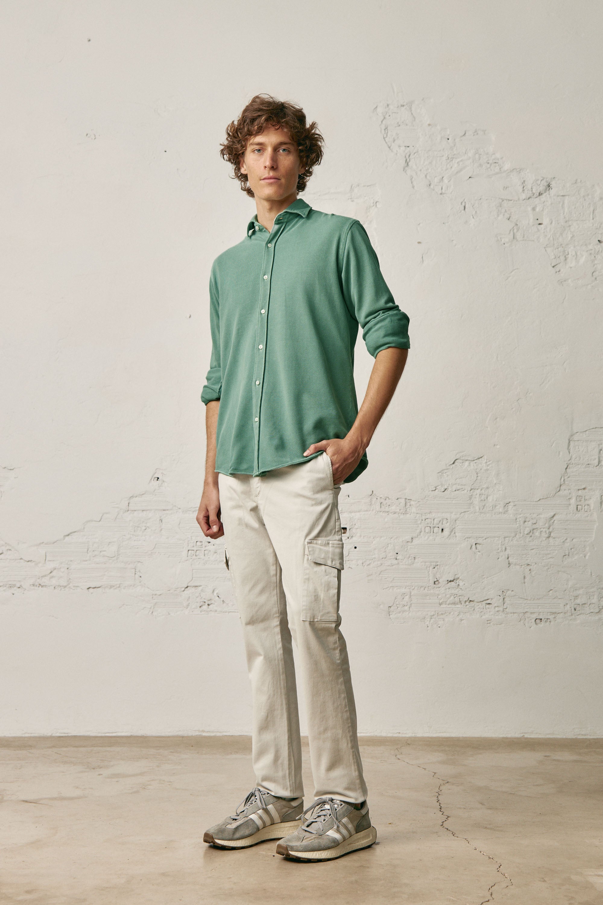 Piqué <tc>Shirt</tc> - Petroleum Green
