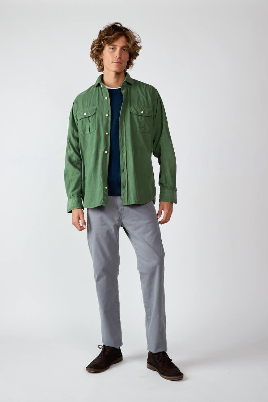 Camisa Micropana 2 Bolsillos - Verde