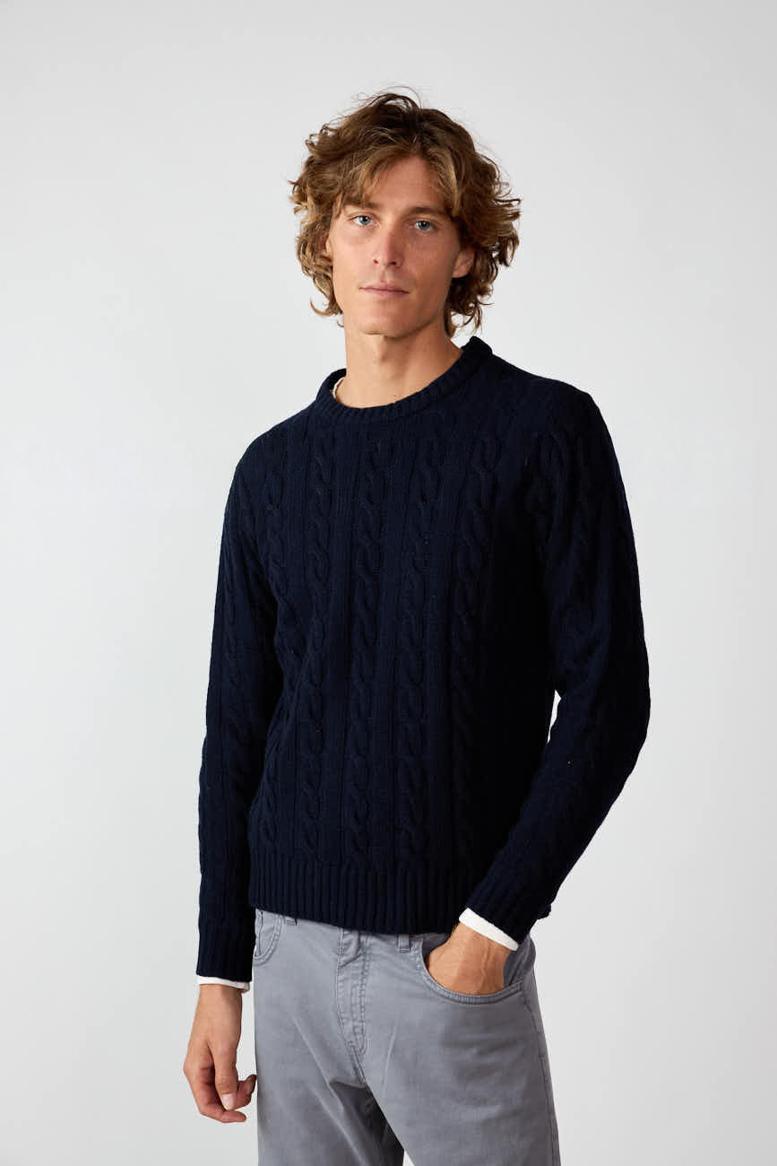 Jersey Cuello Redondo Ochos - Azul Marino