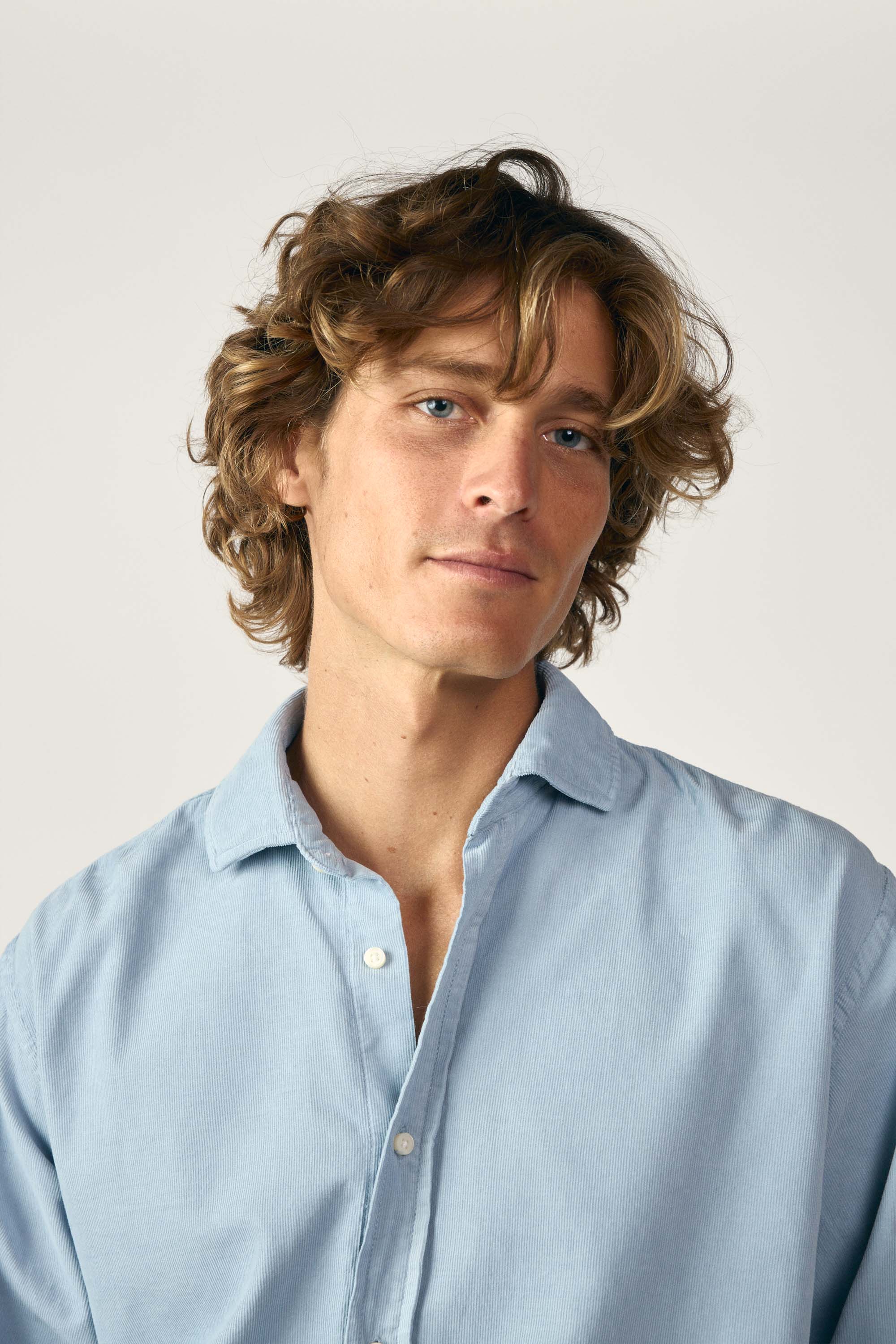 Camisa Micropana - Azul Claro