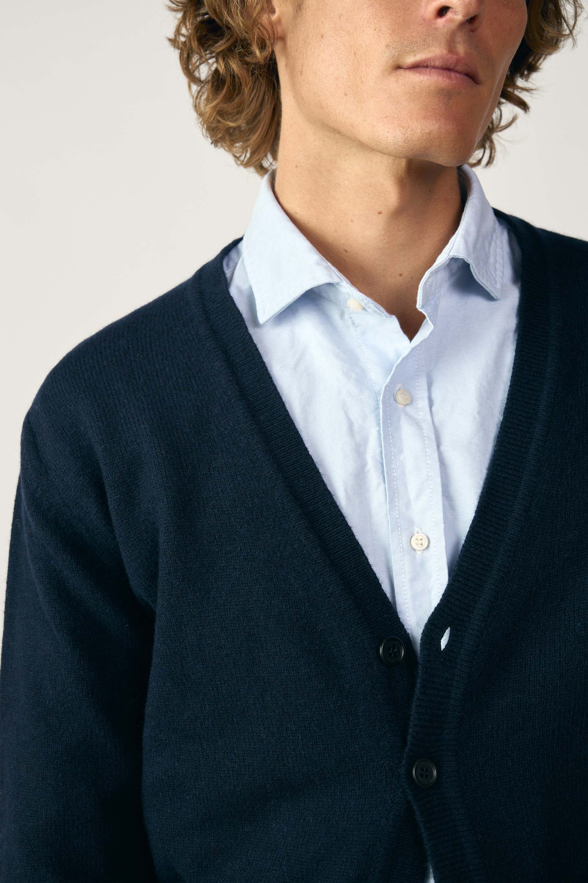 Cardigan Sheetland - Azul Marino