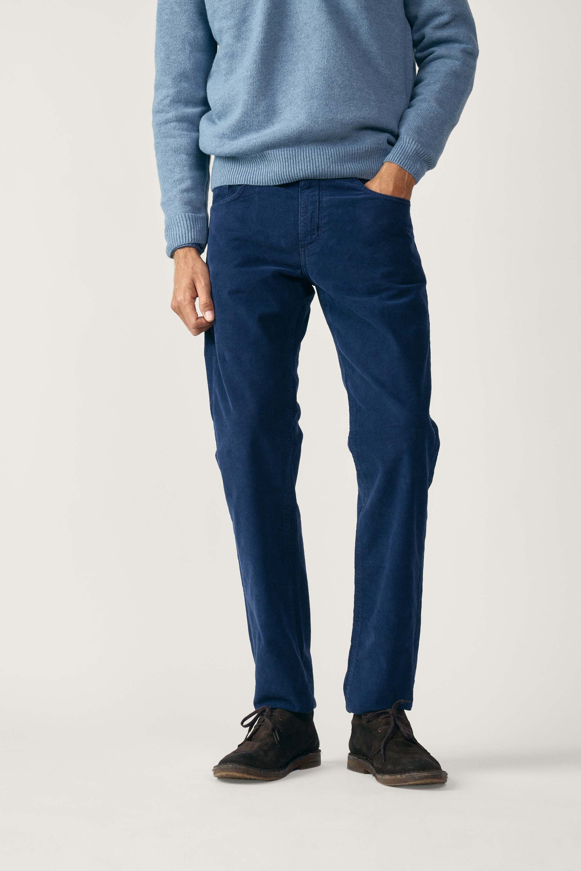 Pantalón Cinco Bolsillos Micropana - Azul Marino