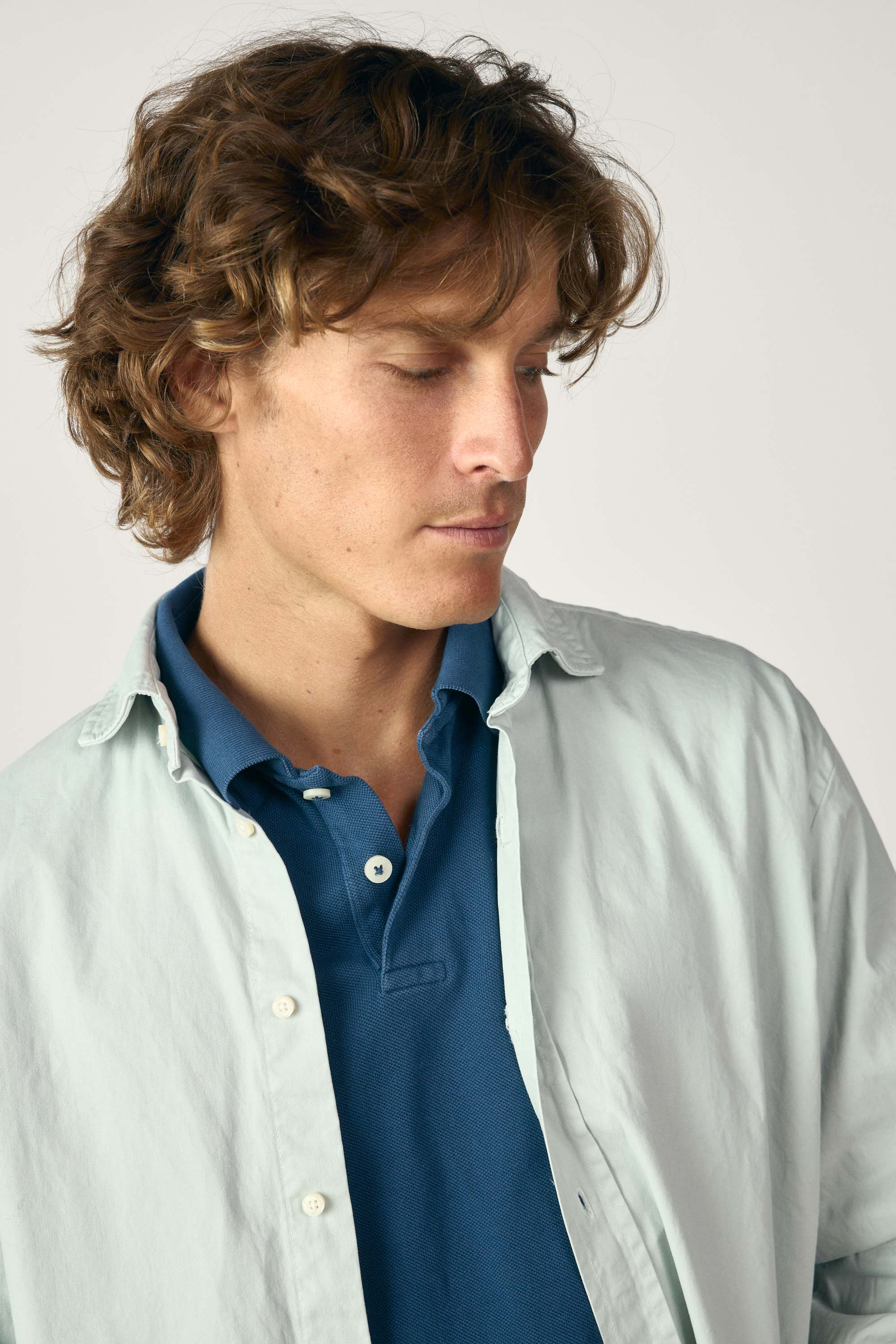 Camisa De Popelín - Verde Claro