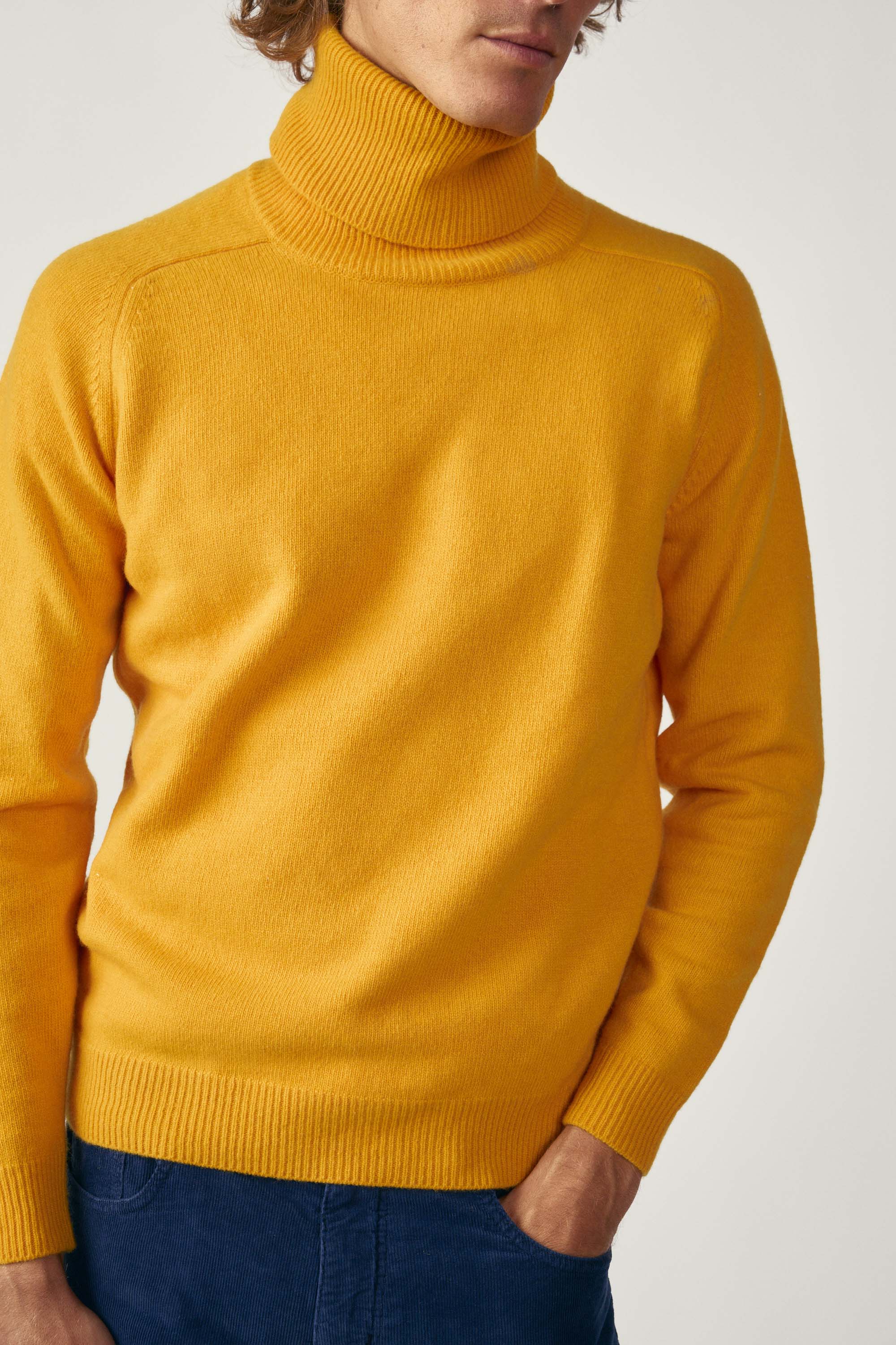 Jersey Cuello Vuelto Lambswool - Piña