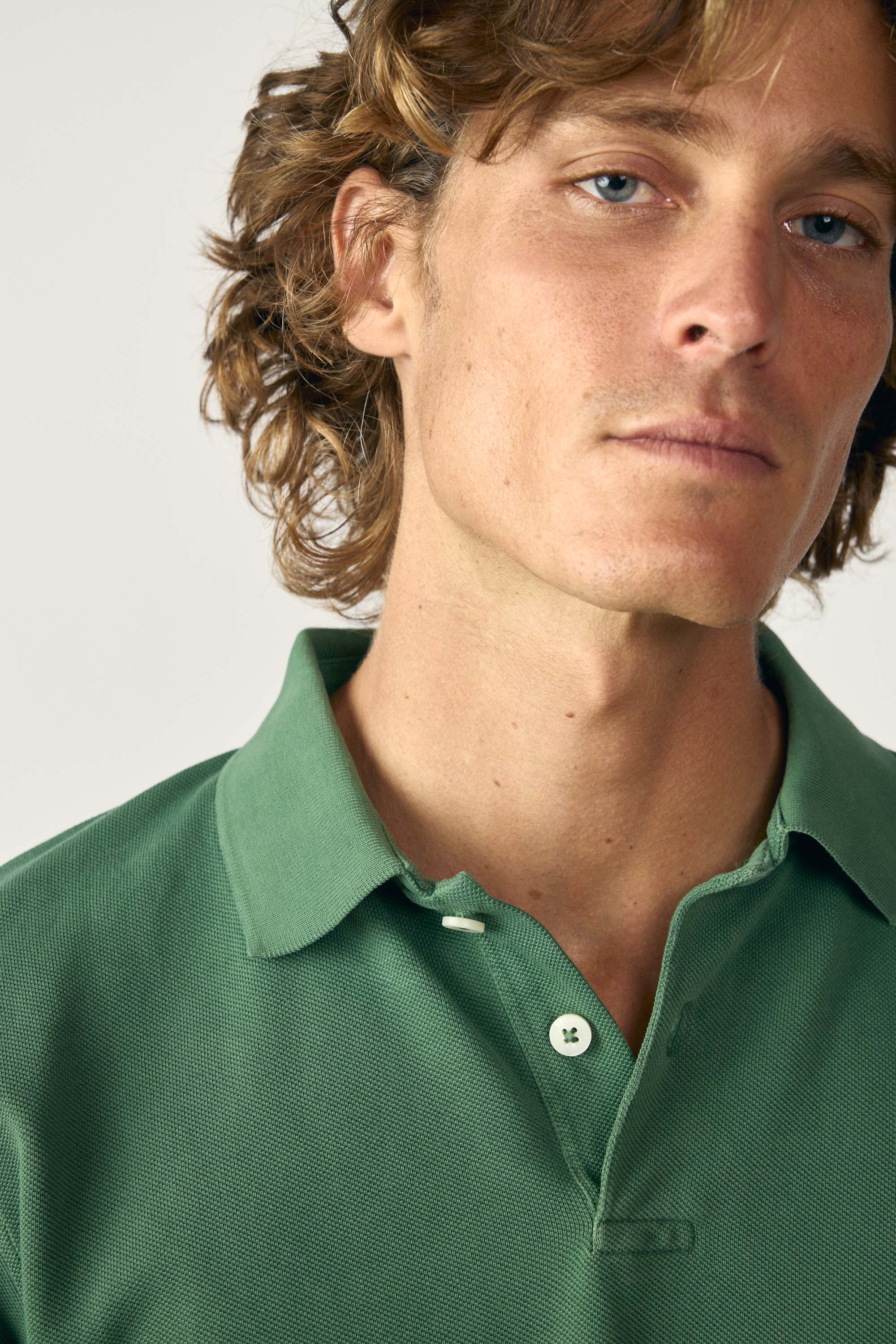 Polo Manga Larga - Verde