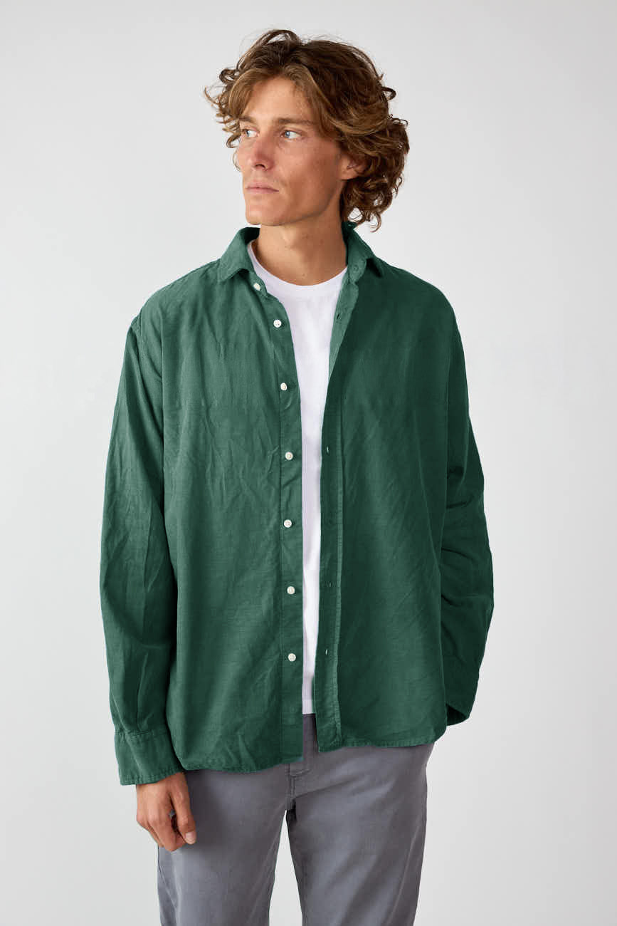 Camisa Micropana - Verde Botella