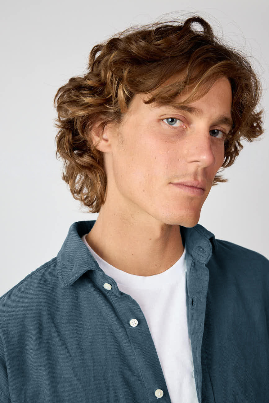 Camisa Micropana - Azul Petrólero