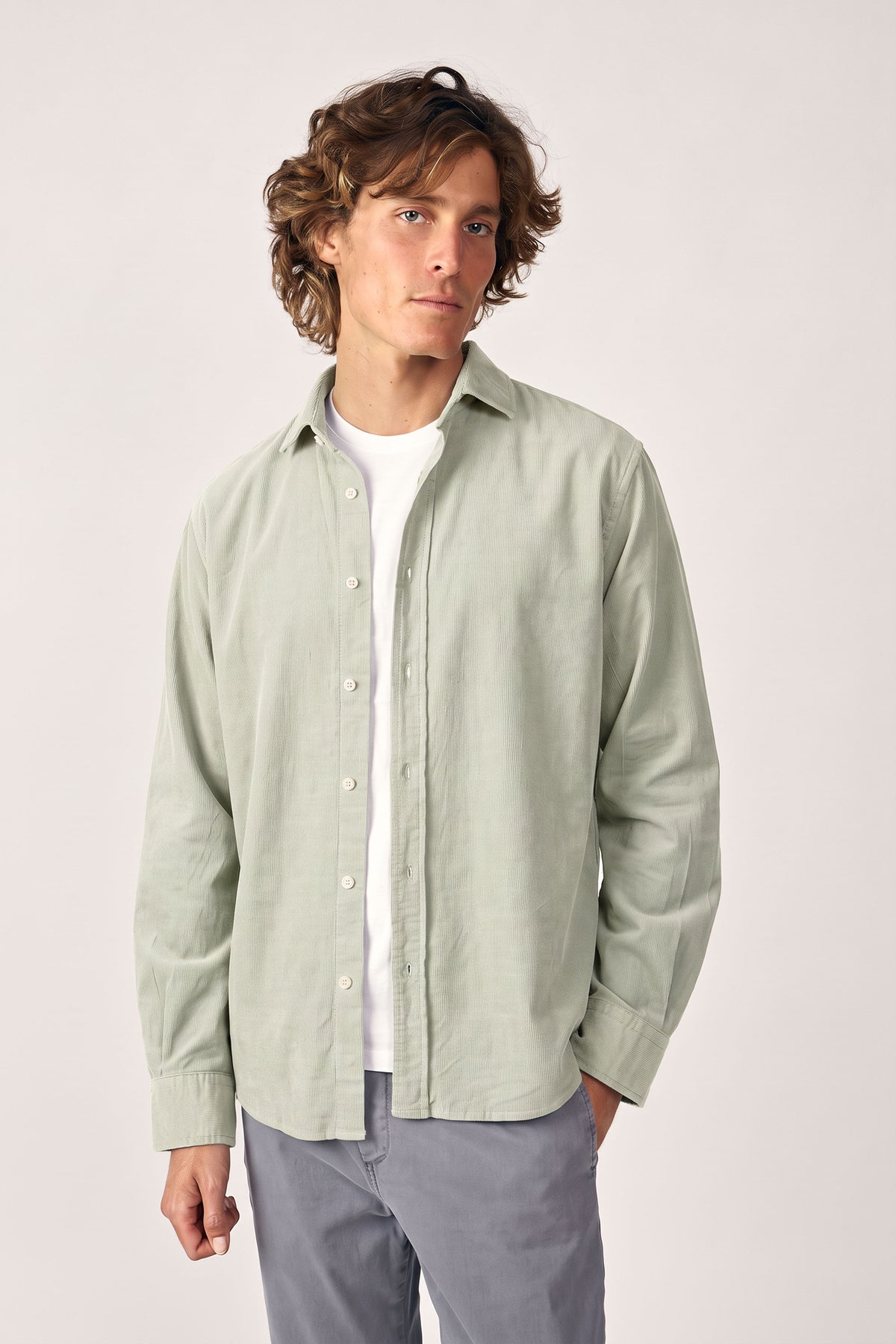 Camisa Micropana - Piedra Claro