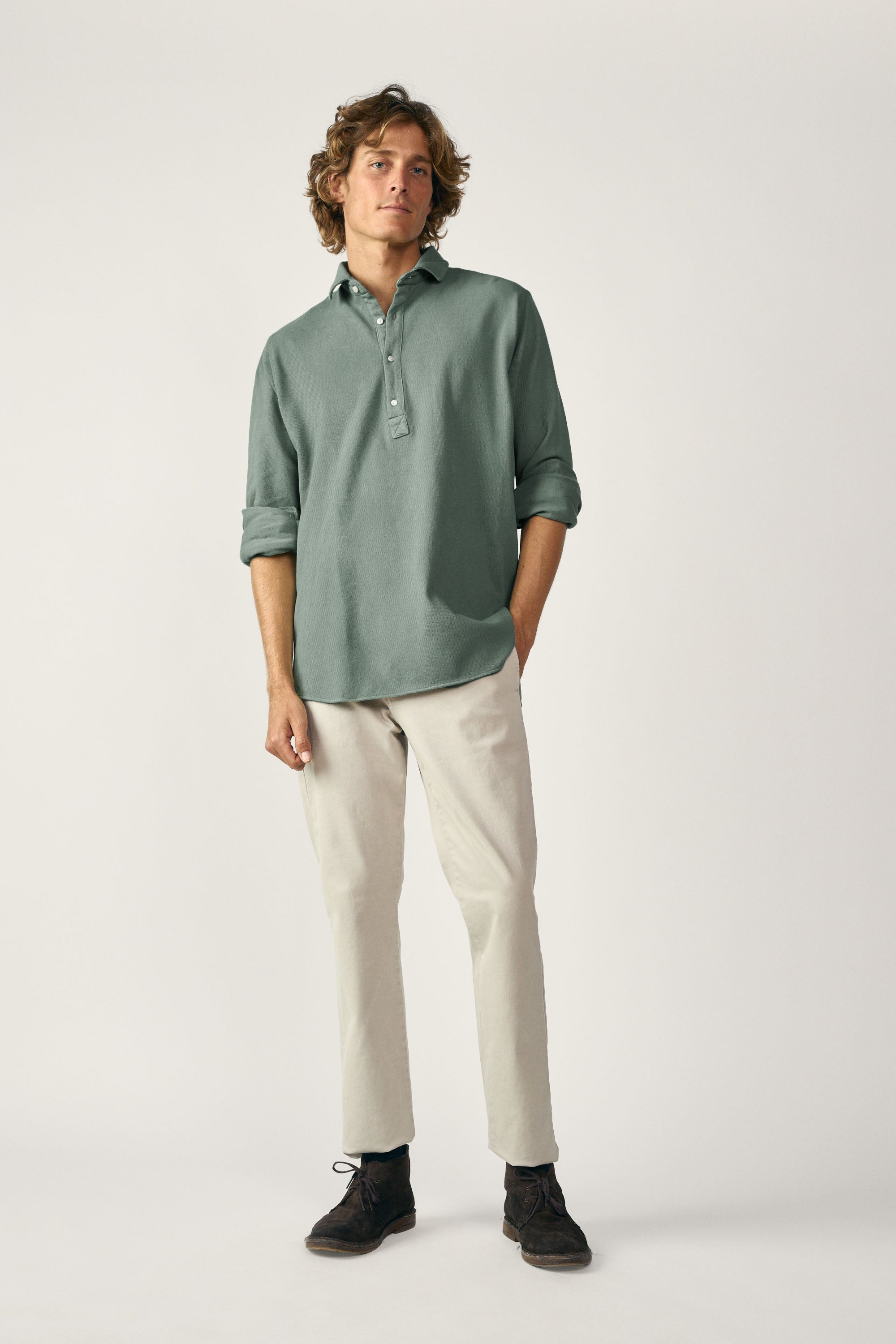 Piqué <tc>Shirt</tc> - Petroleum Green