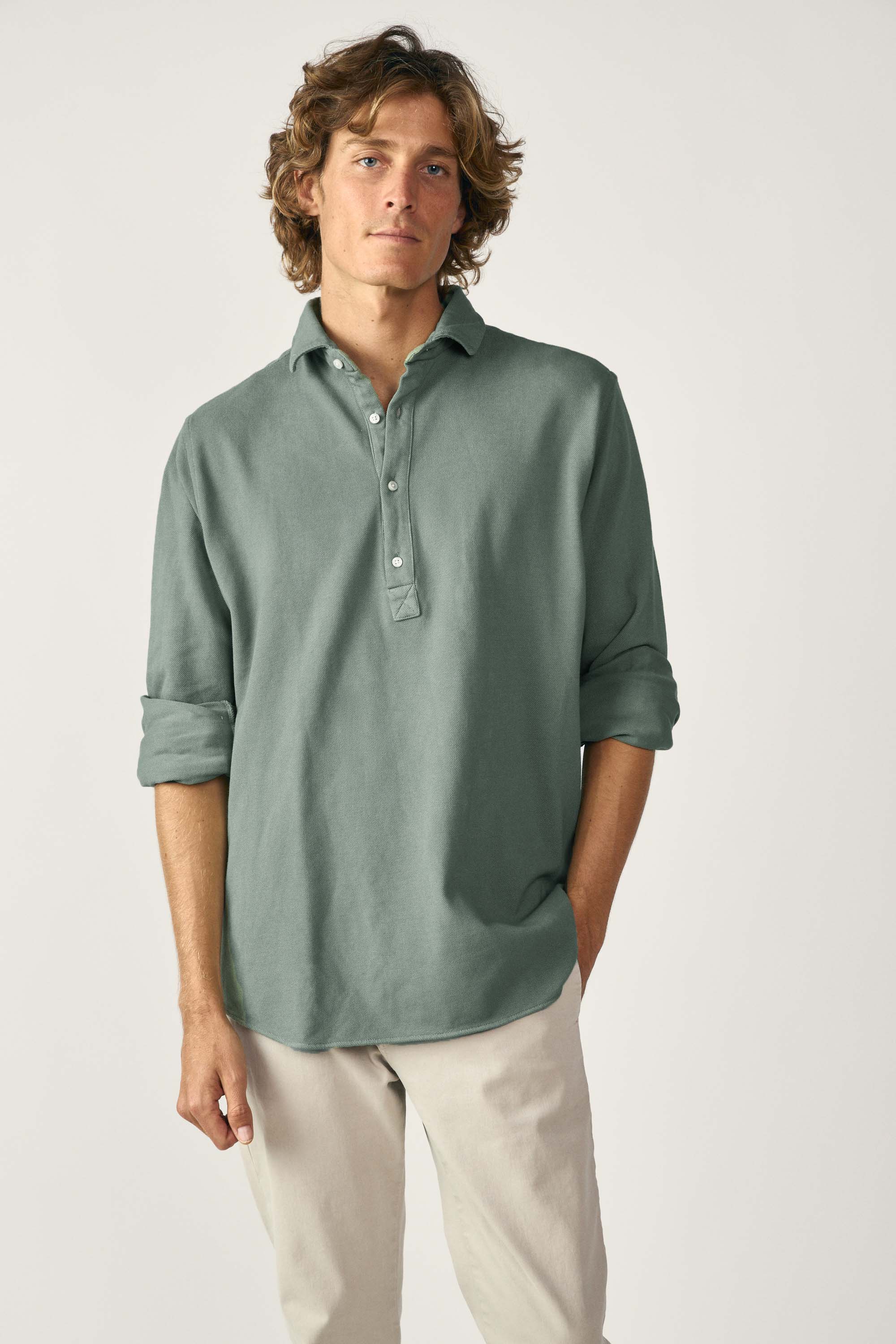 Piqué <tc>Shirt</tc> - Petroleum Green