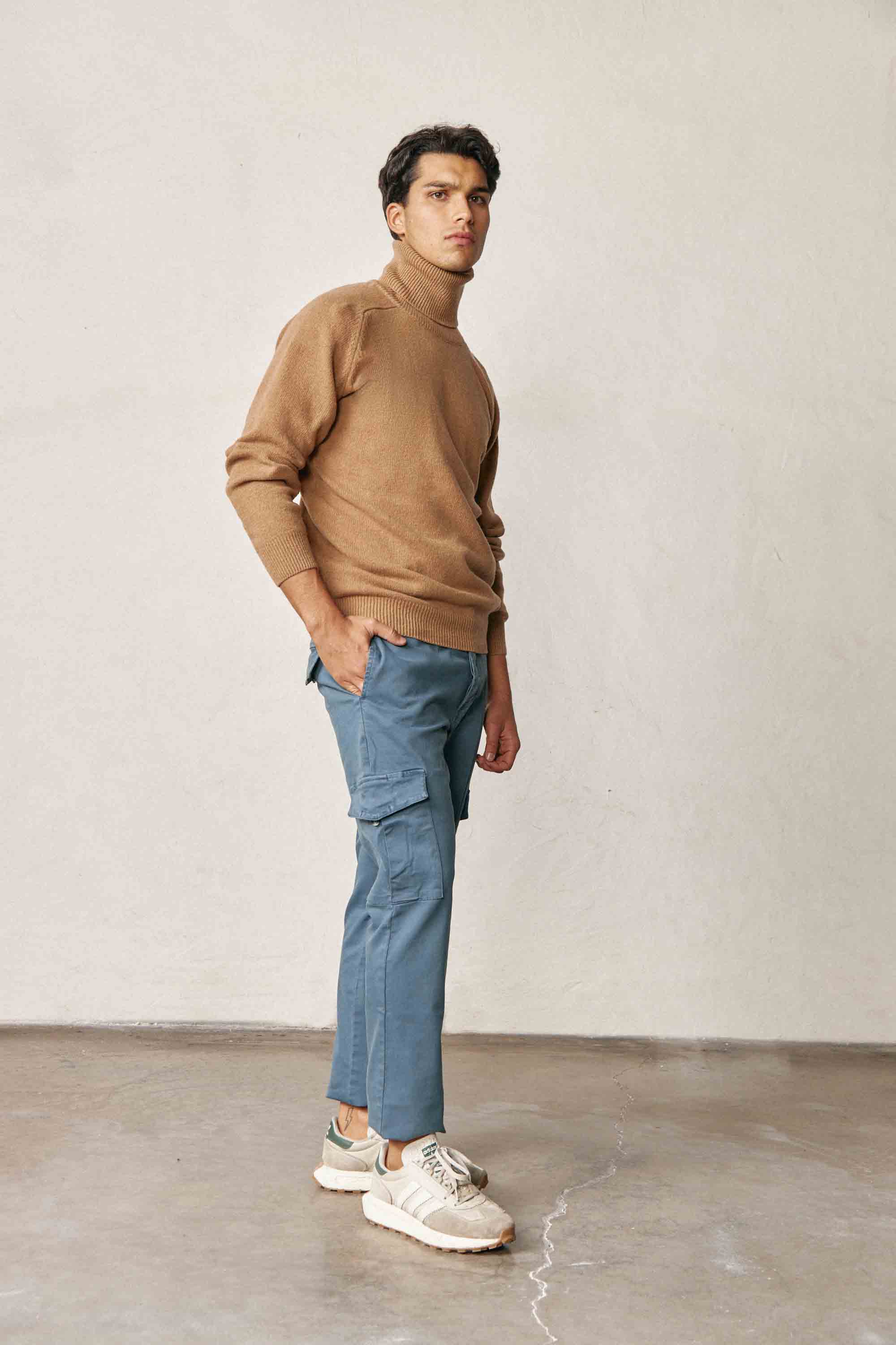 <tc>Sweater</tc> Lambswool Turtleneck - Camel