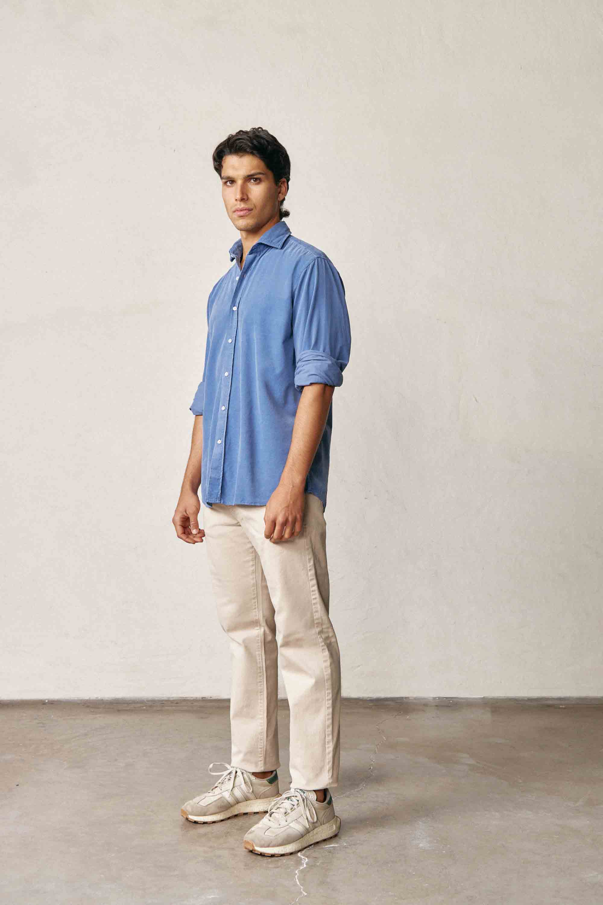 Camisa Micropana - Azul