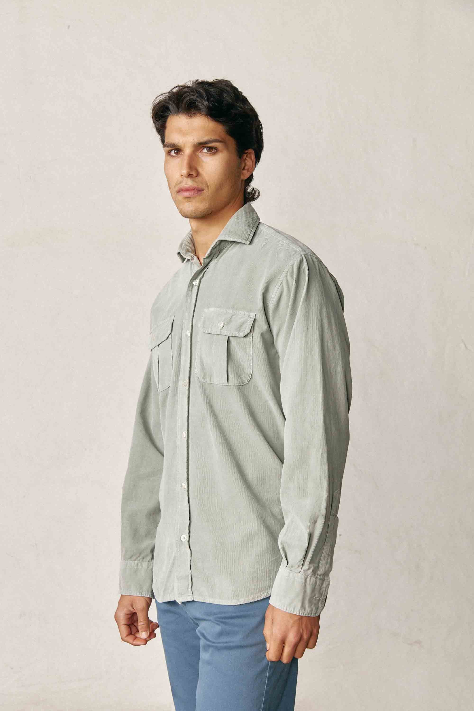 Camisa Micropana 2 Bolsillos - Khaki