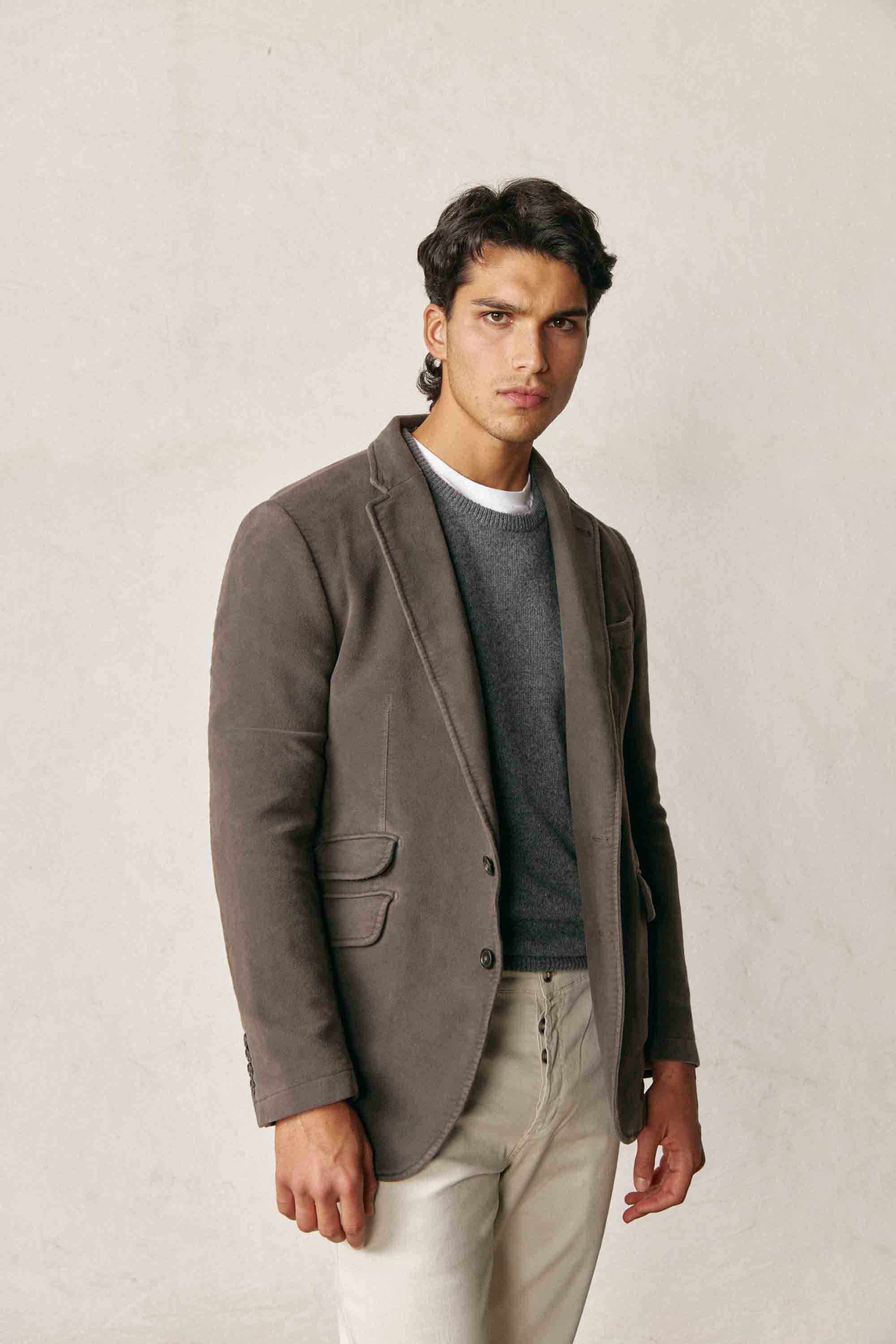 <tc>Blazer</tc> of Velvetón - Brown