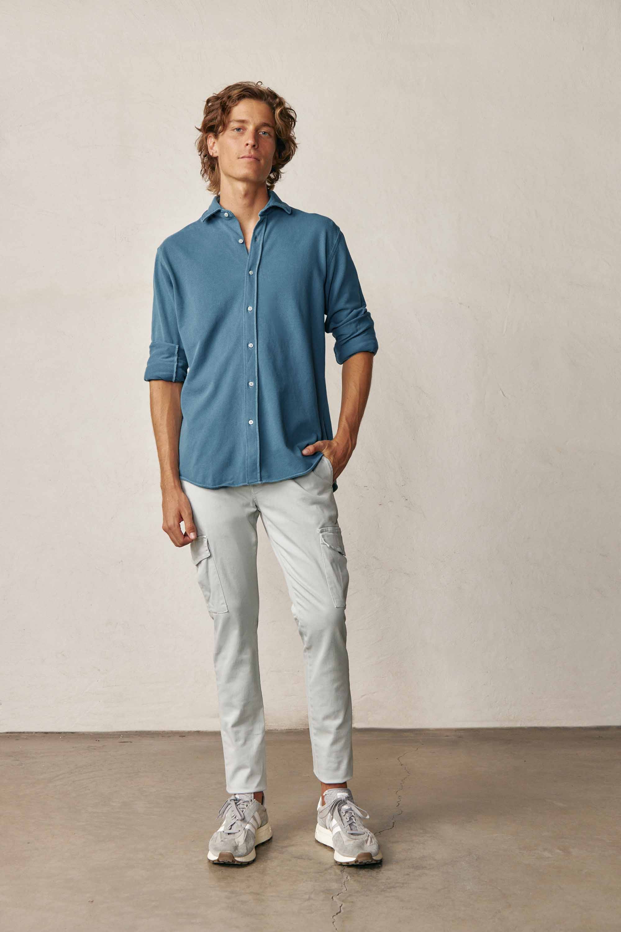 Pantalón Cargo - Gris Claro