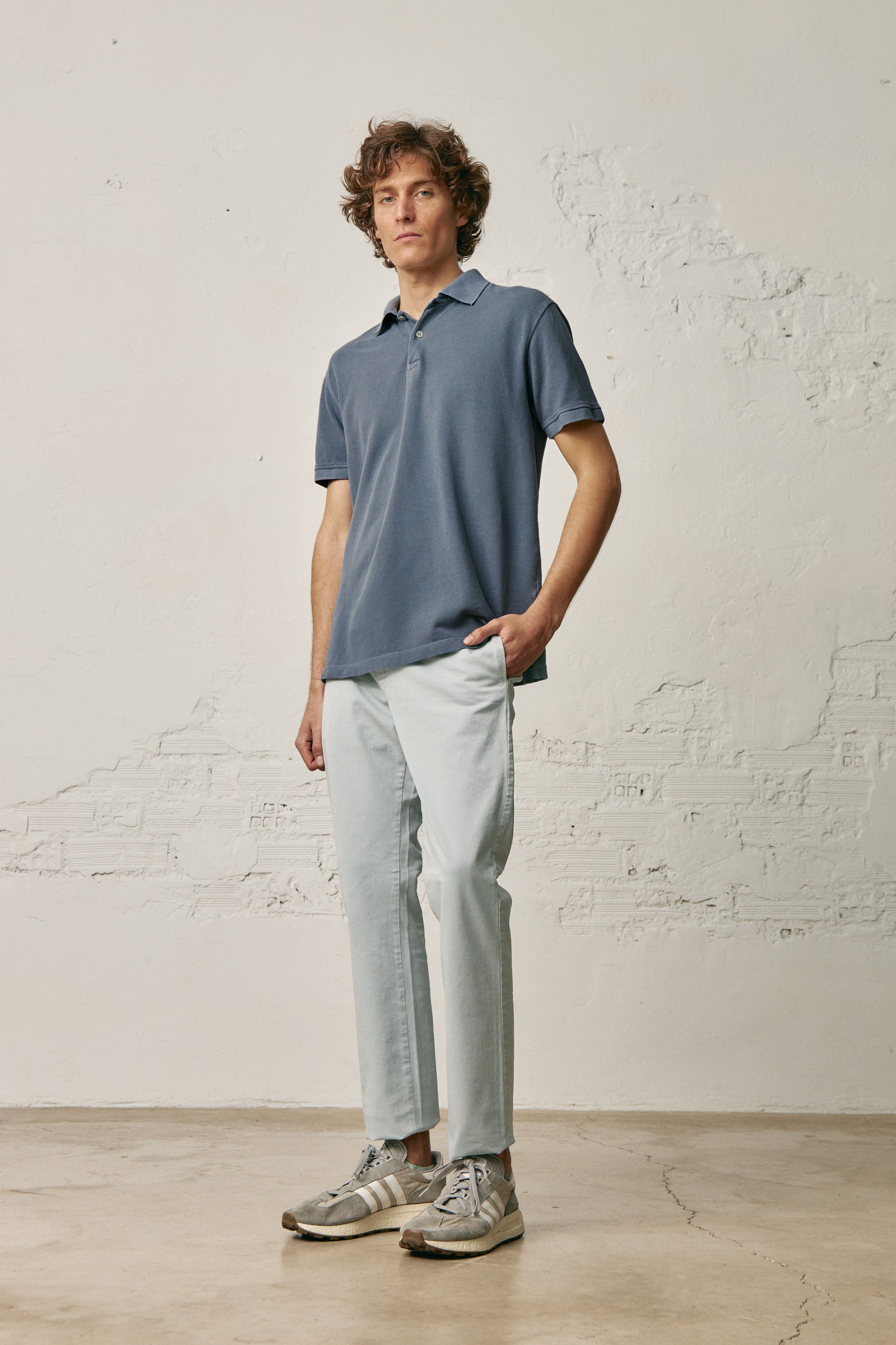 Polo Manga Corta - Gris - Fernando de Cárcer