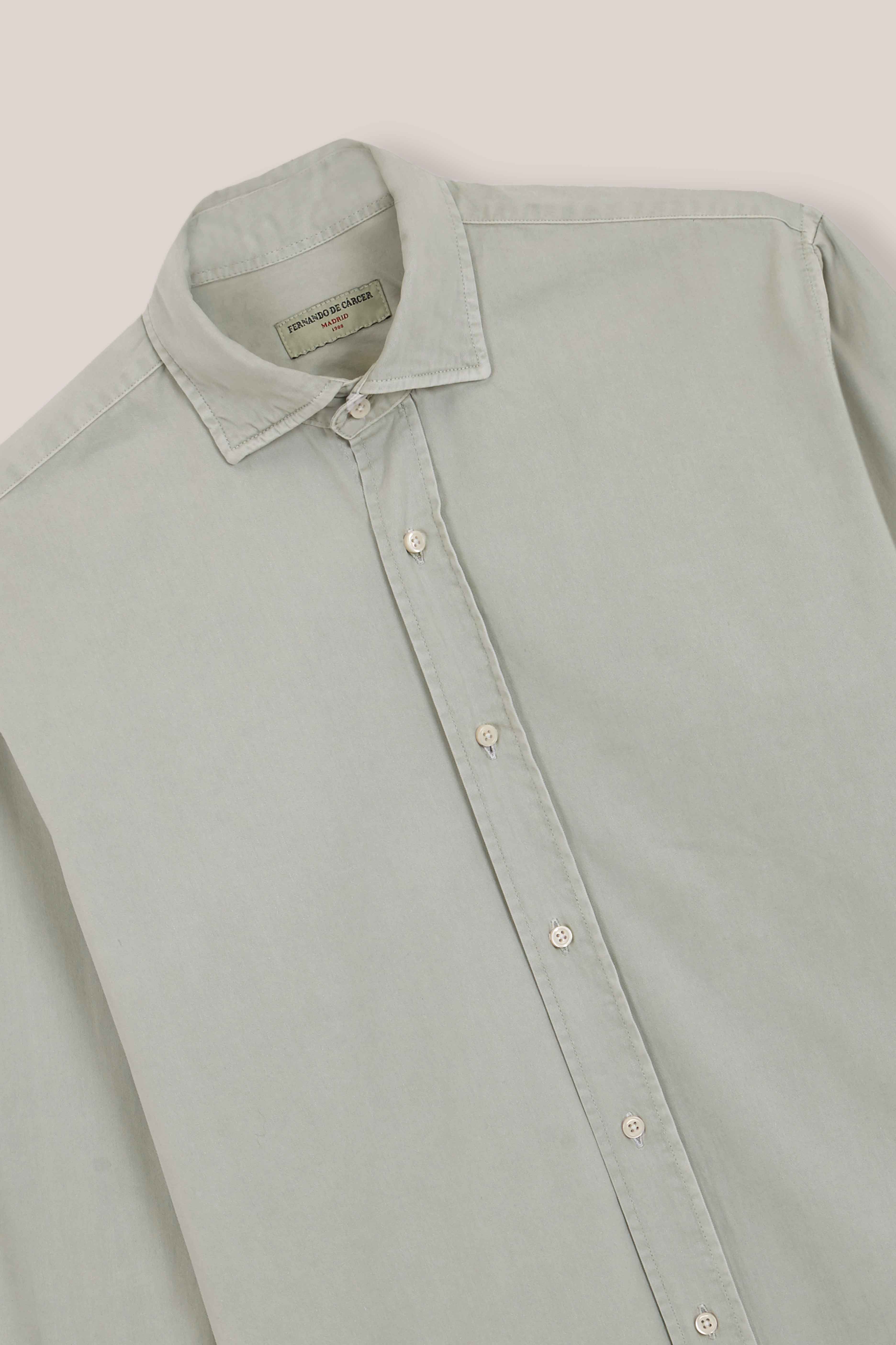 Camisa de Popelín - Verde Claro - Fernando de Cárcer