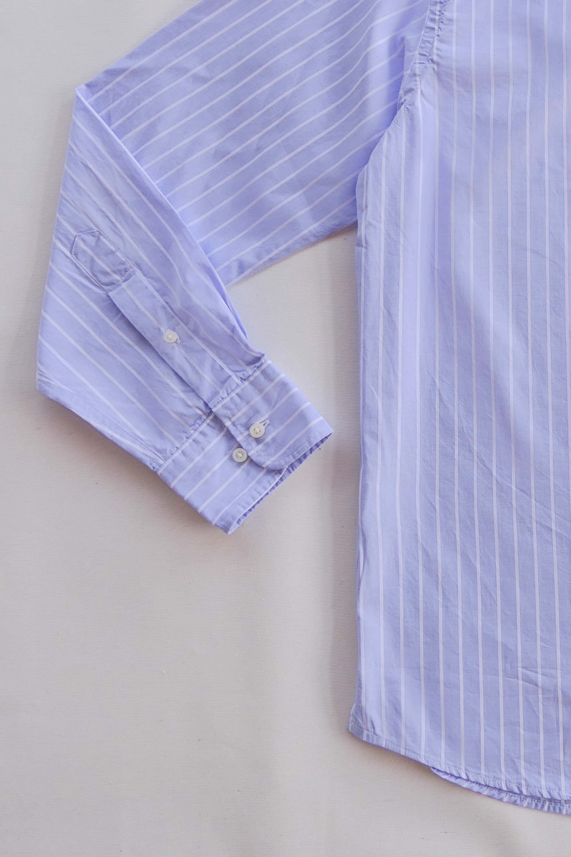 Polera de Algodón - Rayas Azul y Blanco - Fernando de Cárcer
