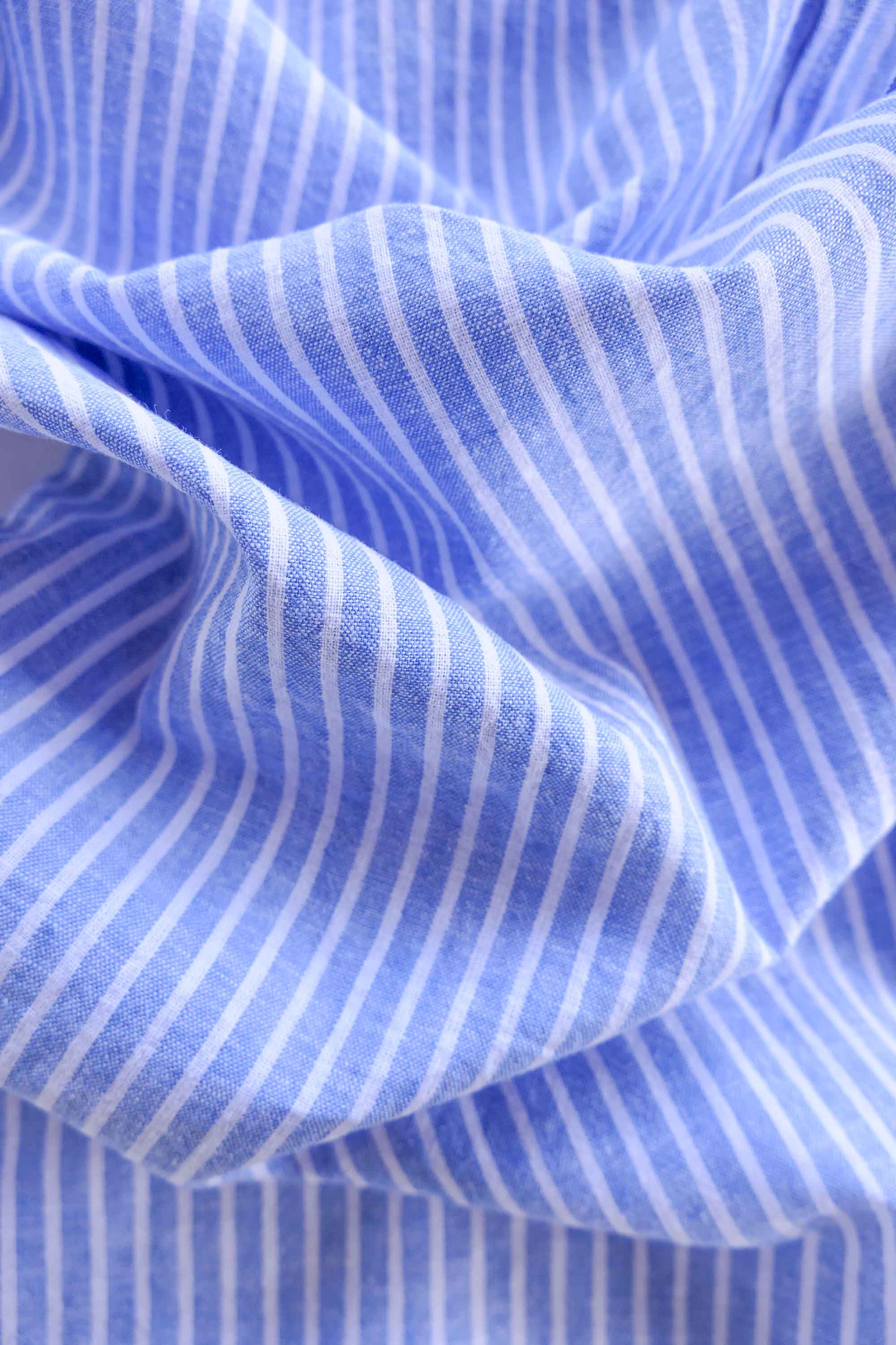 Camisa de Lino - Rayas Azul y Blanco - Fernando de Cárcer