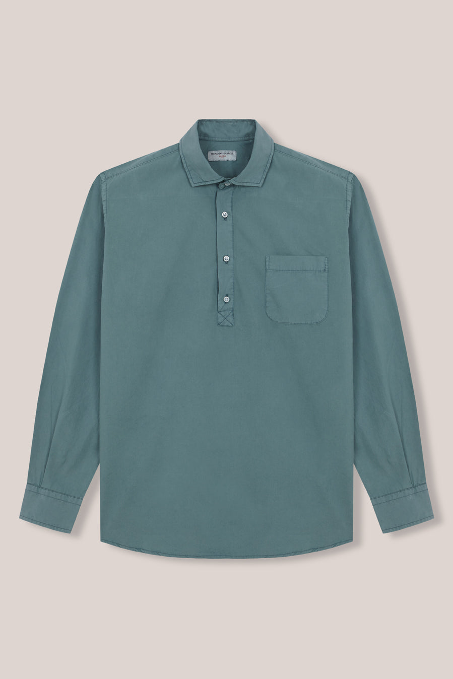 Polera de Popelín 1 Bolsillo - Verde - Fernando de Cárcer