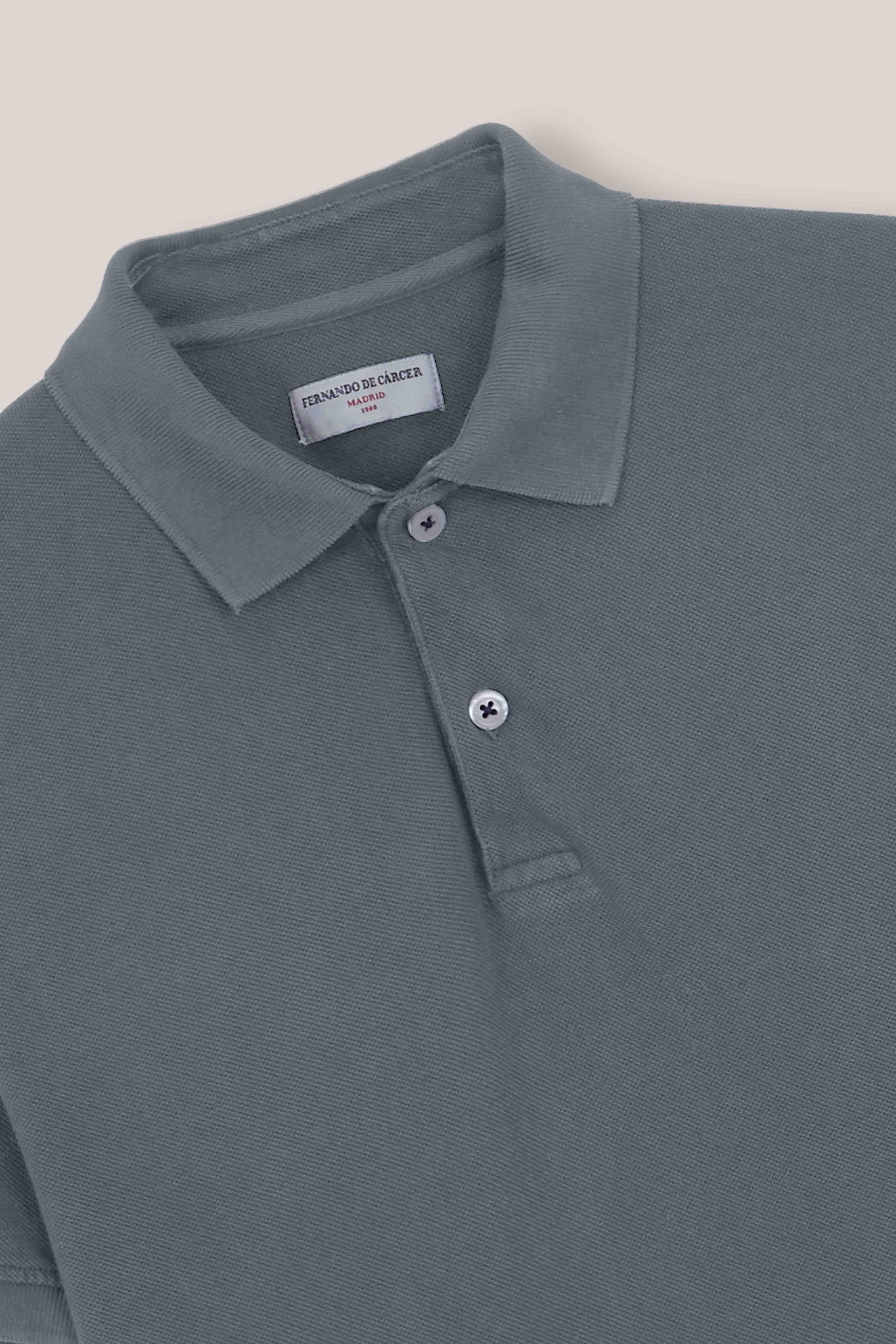 Polo Manga Corta - Gris - Fernando de Cárcer