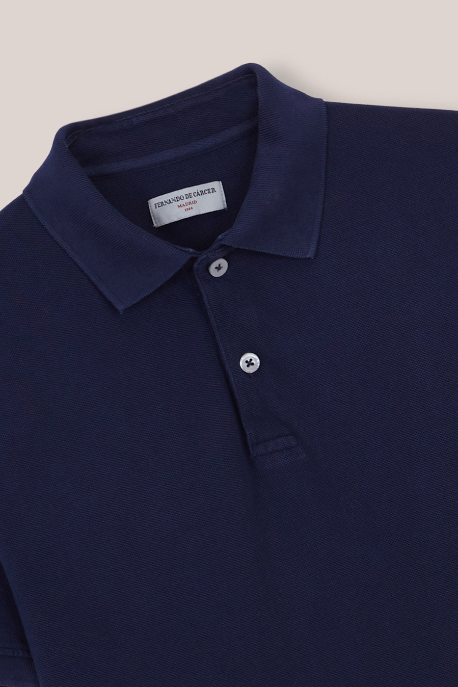 Polo Manga Corta - Azul Marino - Fernando de Cárcer