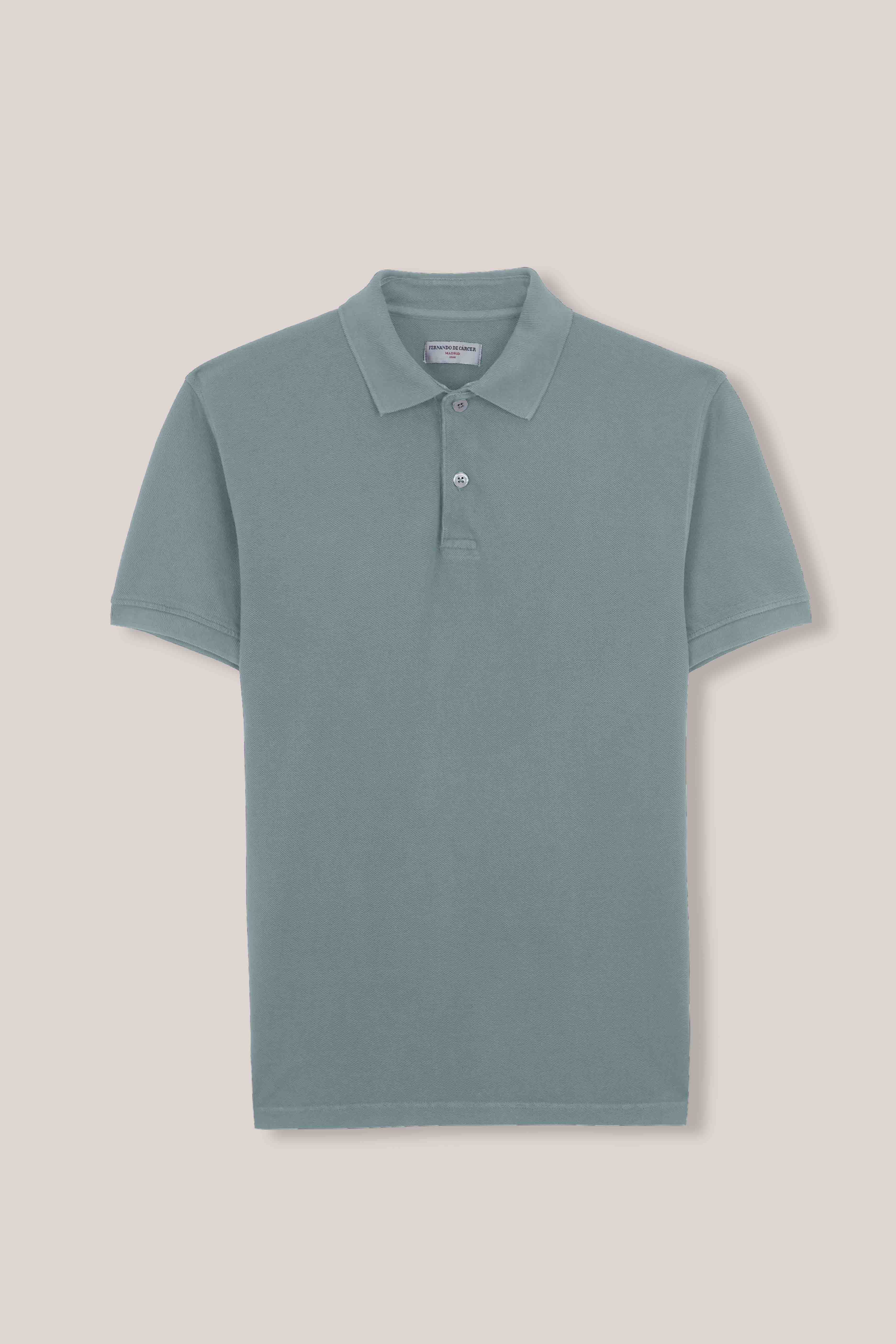 Polo Manga Corta - Gris Azulado - Fernando de Cárcer