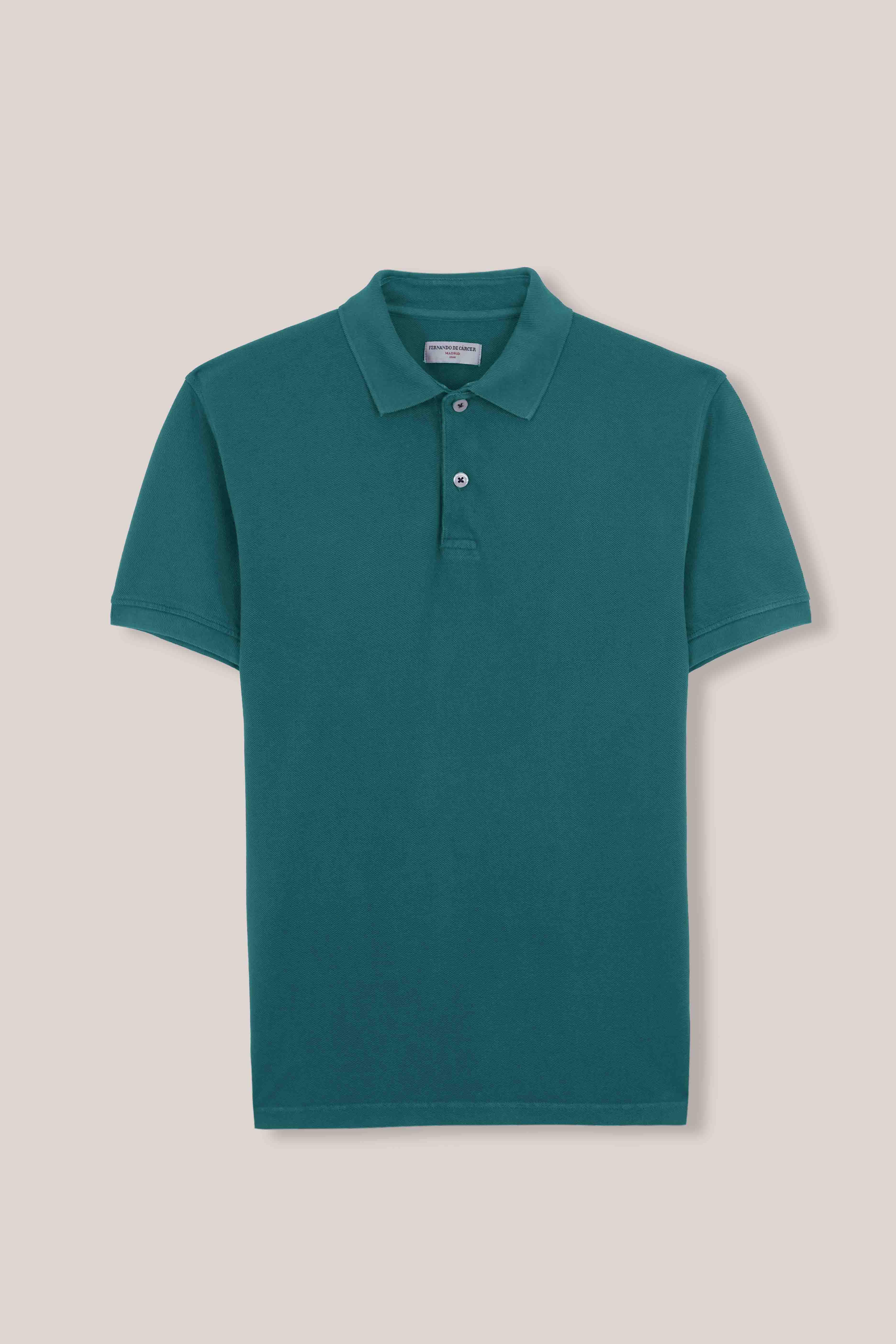 Polo Manga Corta - Verde PEtróleo - Fernando de Cárcer