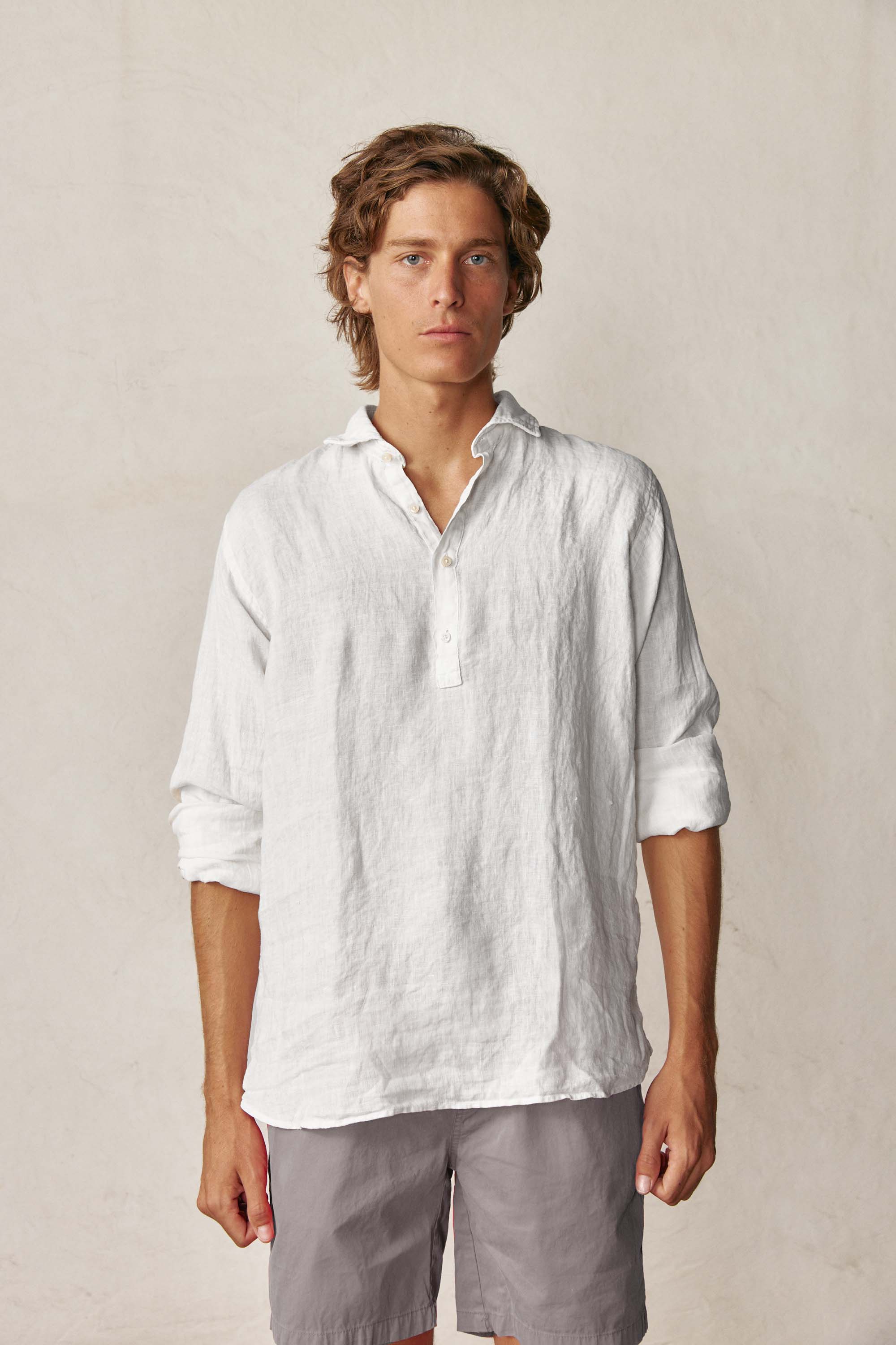 Polera de Lino - Blanco - Fernando de Cárcer