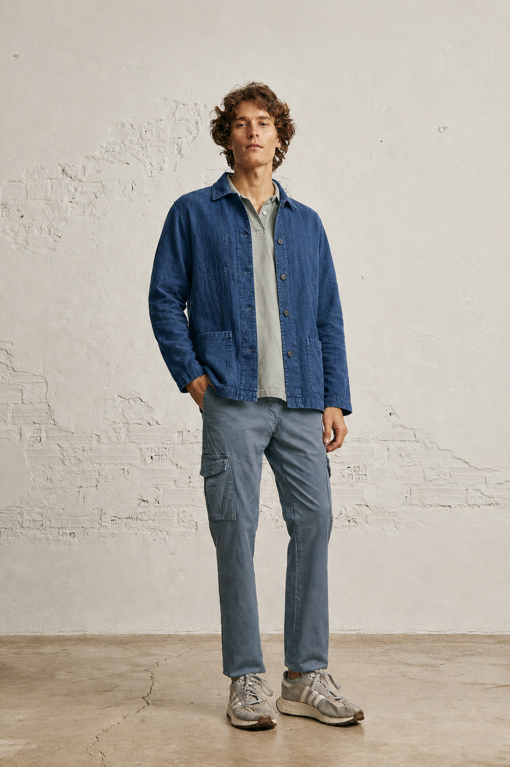 Sobrecamisa de Lino - Marino