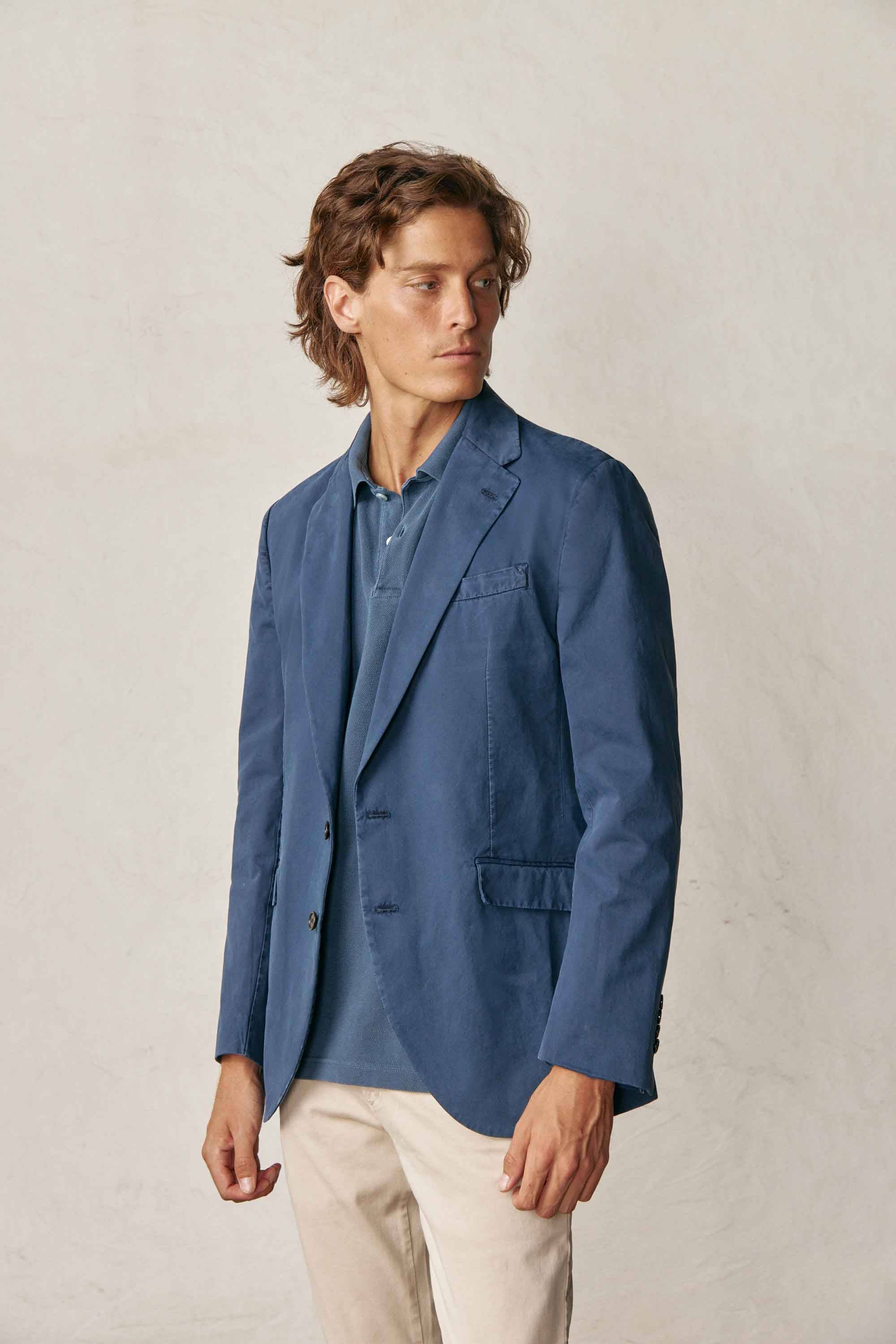 Americana de Popelín - Azul Marino - Fernando de Cárcer