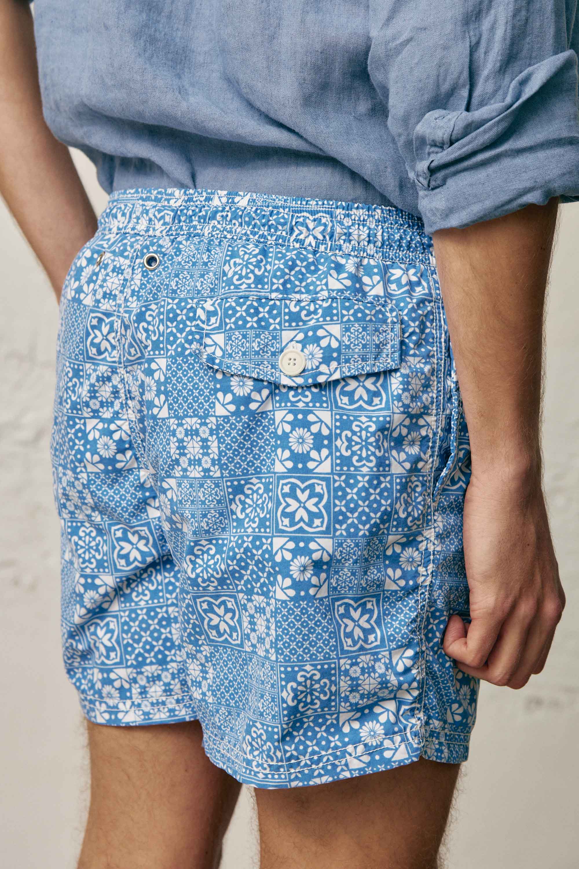 Traje de Baño / Bañador - Azul Mosaico - Fernando de Cárcer