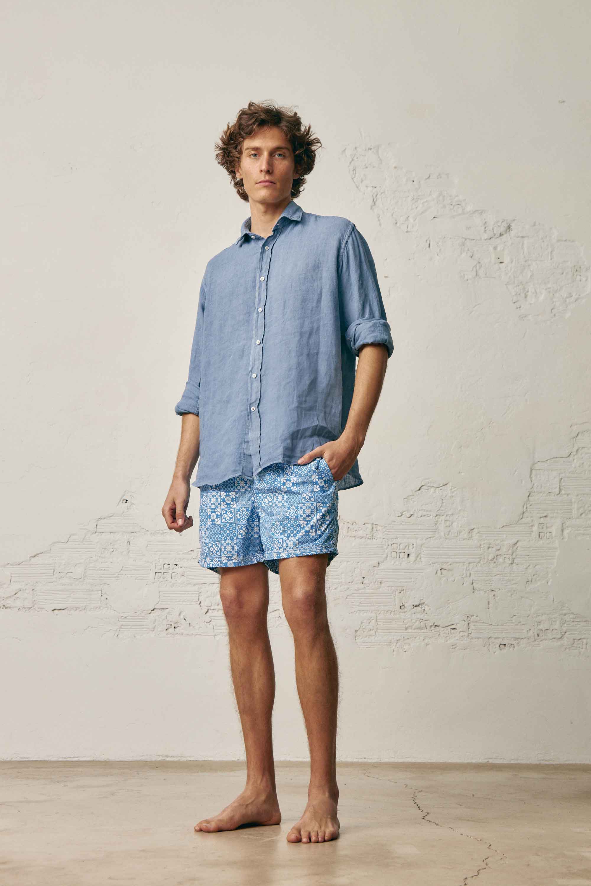 Traje de Baño / Bañador - Azul Mosaico - Fernando de Cárcer