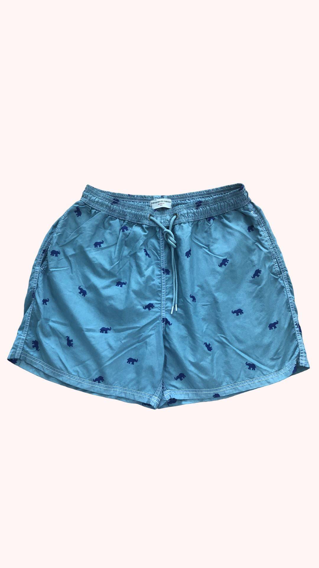 Traje de Baño / Bañador - Turquesa Elefantes Azules - Fernando de Cárcer
