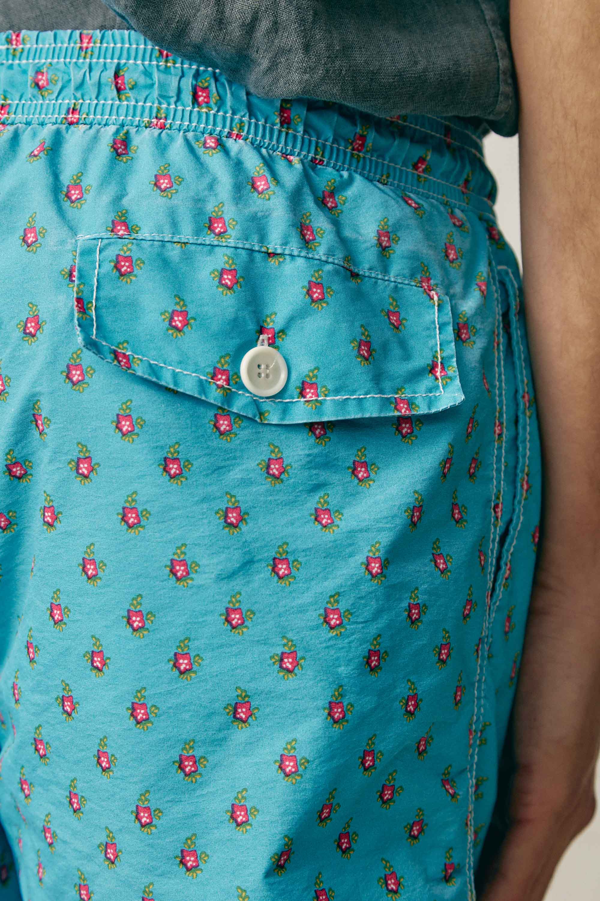 Traje de Baño / Bañador - Turquesa Flores - Fernando de Cárcer